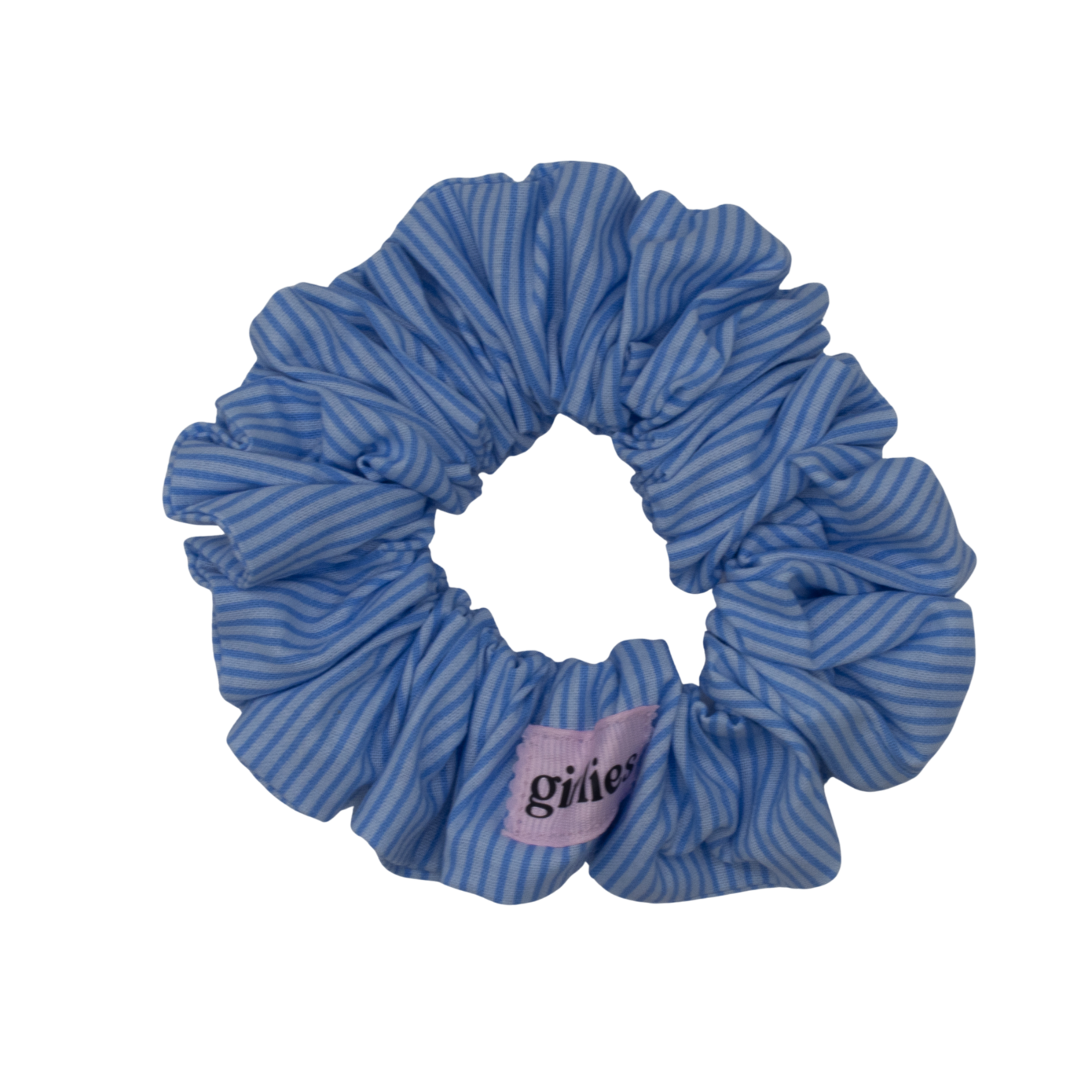 Classic Blue Stripe Scrunchie
