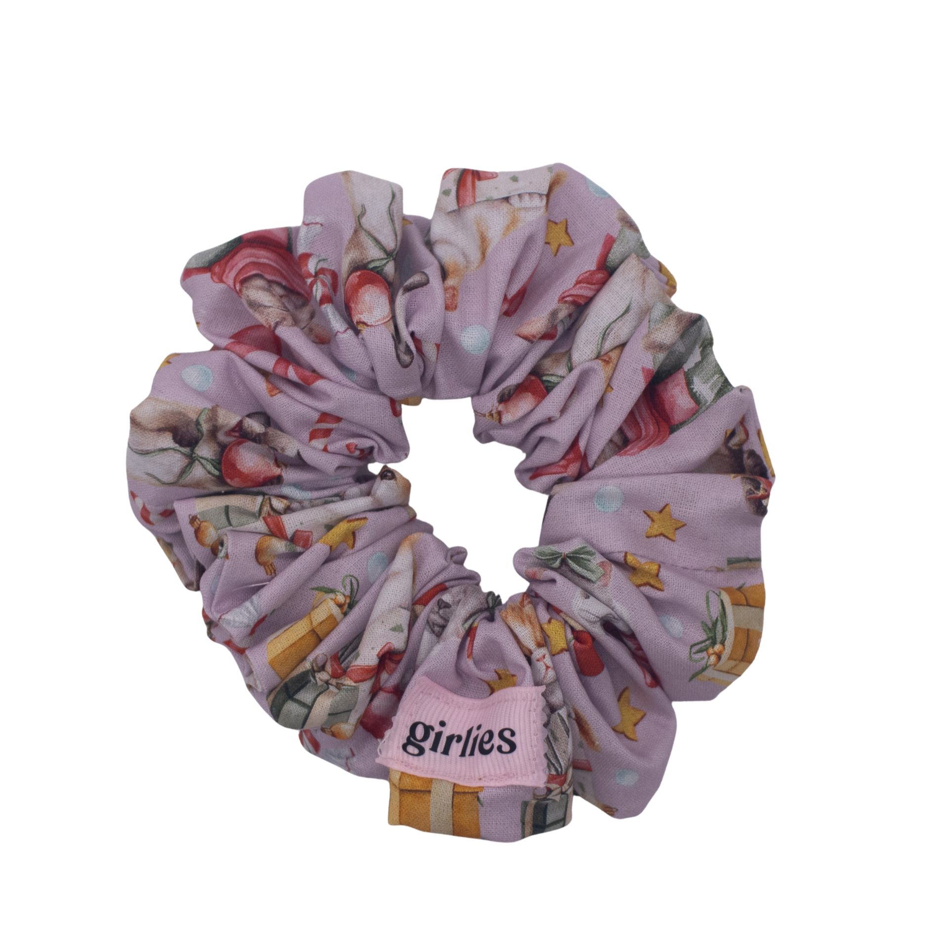 Christmas Kitty Scrunchie