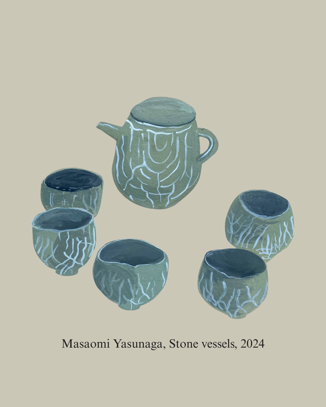 Masaomi Yasunaga, Stone vessels, 2024