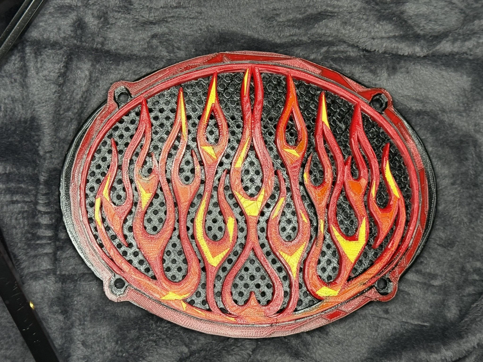 🔥🔥 HOT ROD FLAMES 6×9 Pair (2) SPEAKER GRILLS 🔥🔥