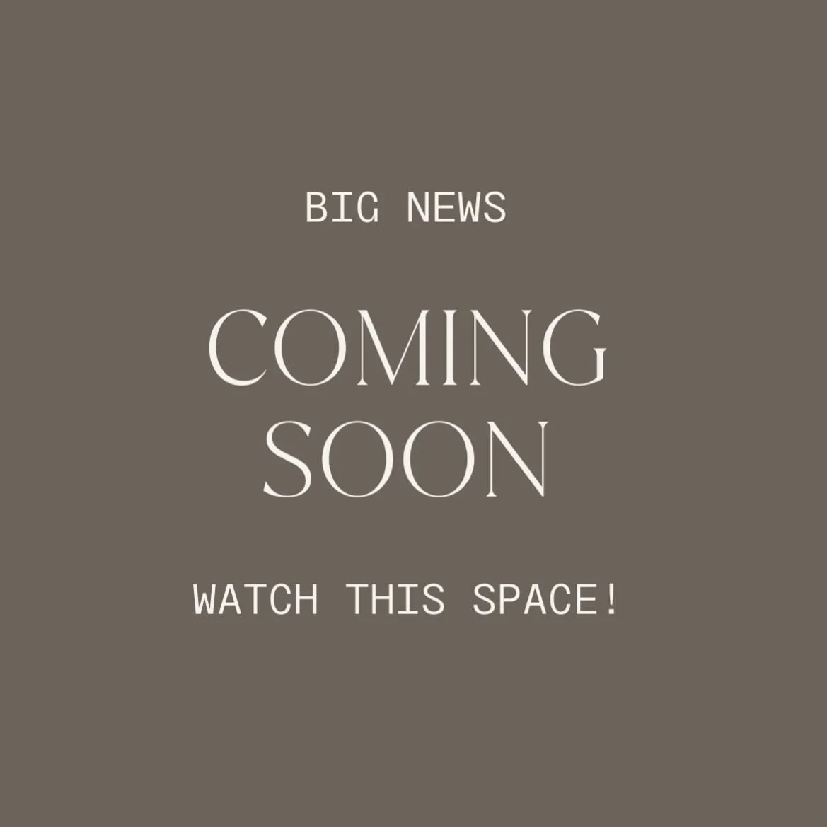 Big things are happening behind the scenes 👀 We&rsquo;ll be sharing more soon&mdash;keep an eye out! 🤎