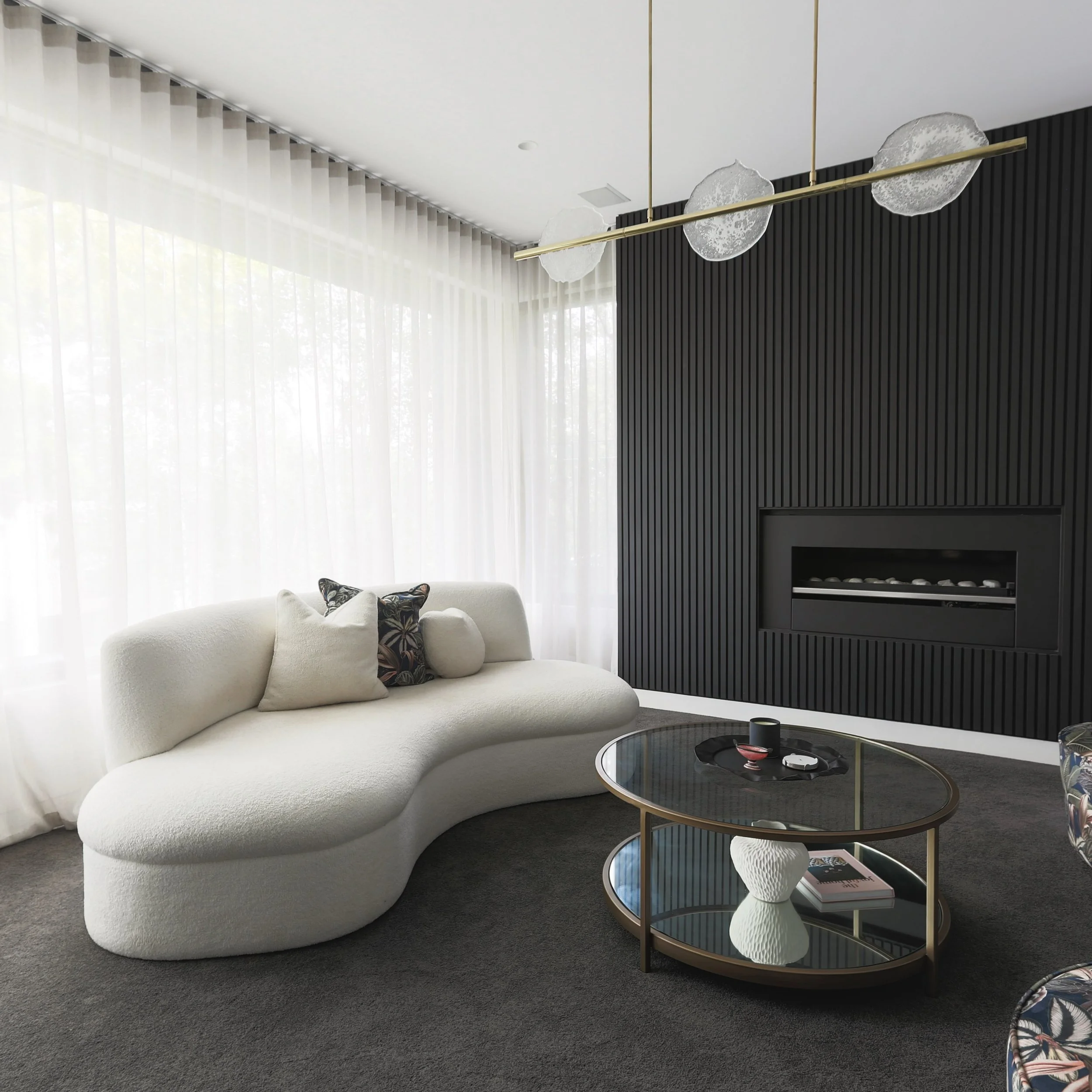 CURTAIN INSTALL / S Fold sheers in Antipodes Cloud with top fix track by us 🤍 @mokumstudio