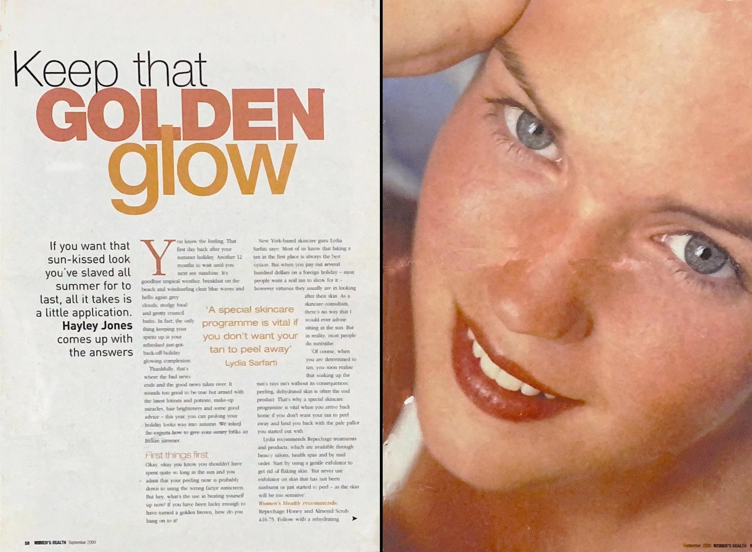 Some work from Women's Health magazine where I worked on staff as beauty writer in my first journalistic role