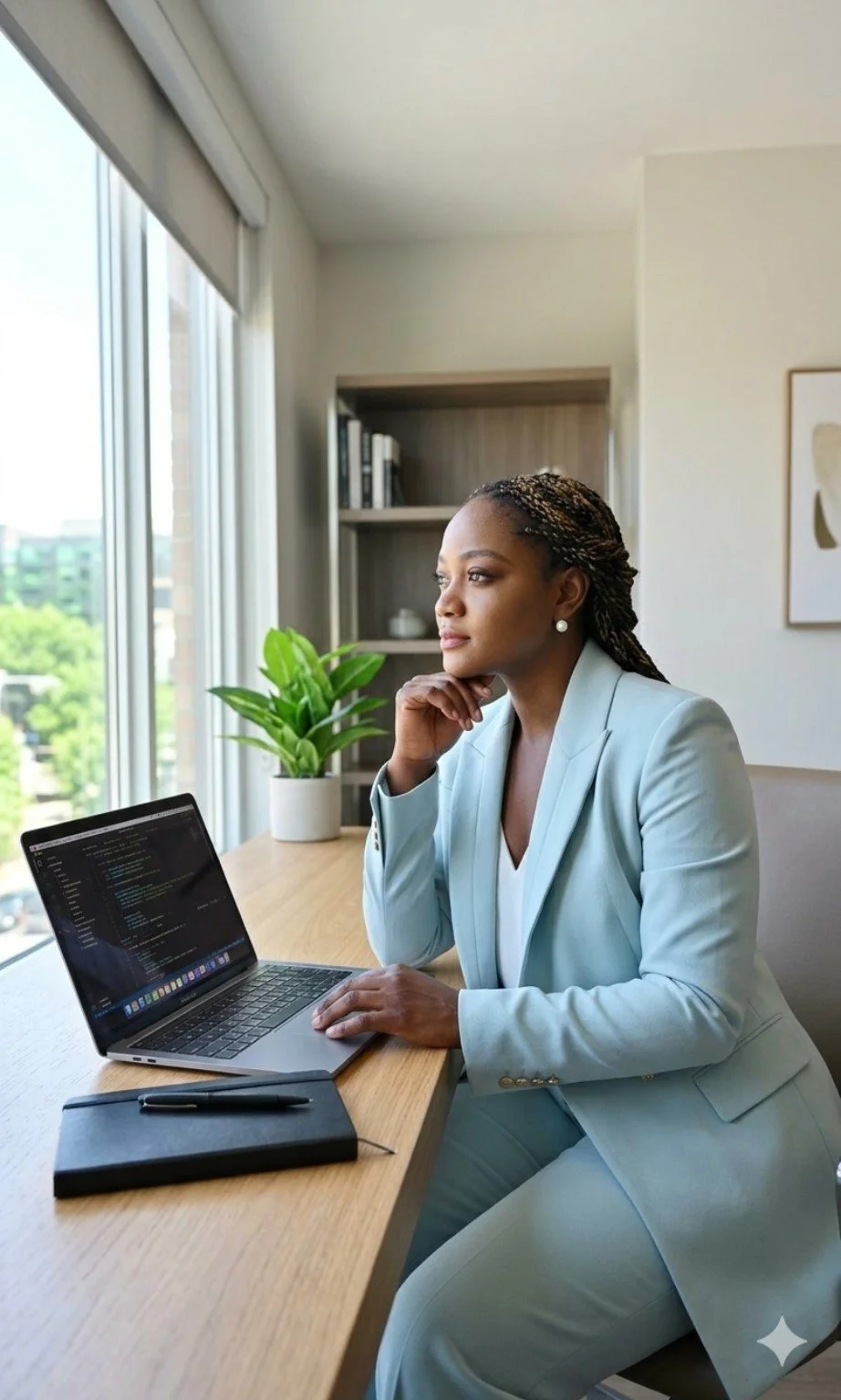 Professional portrait of Vera Nyonglemuga providing global virtual perimenopause coaching focused on hormonal wellness, metabolism, recovery, and evidence-based midlife health support.