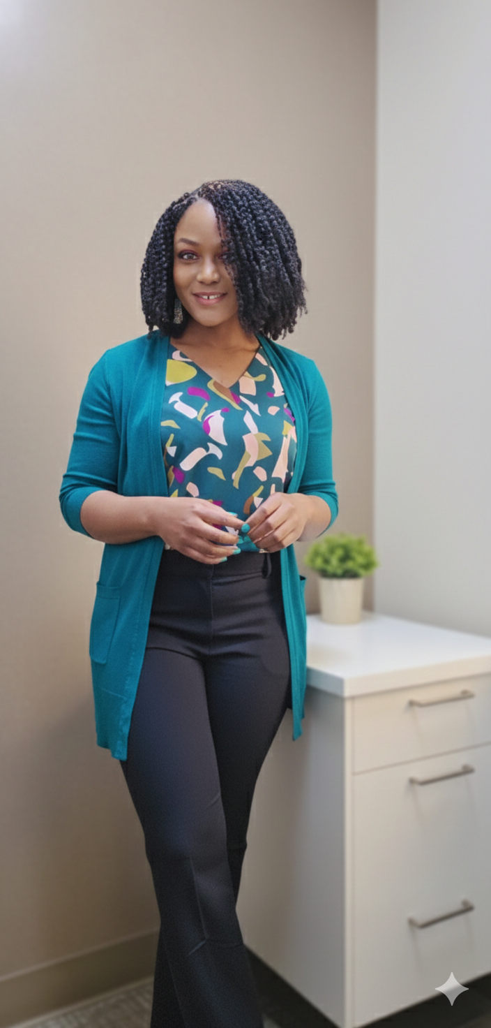 Vera Nyonglemuga, Family Nurse Practitioner, discussing palpitations and nervous system changes during perimenopause