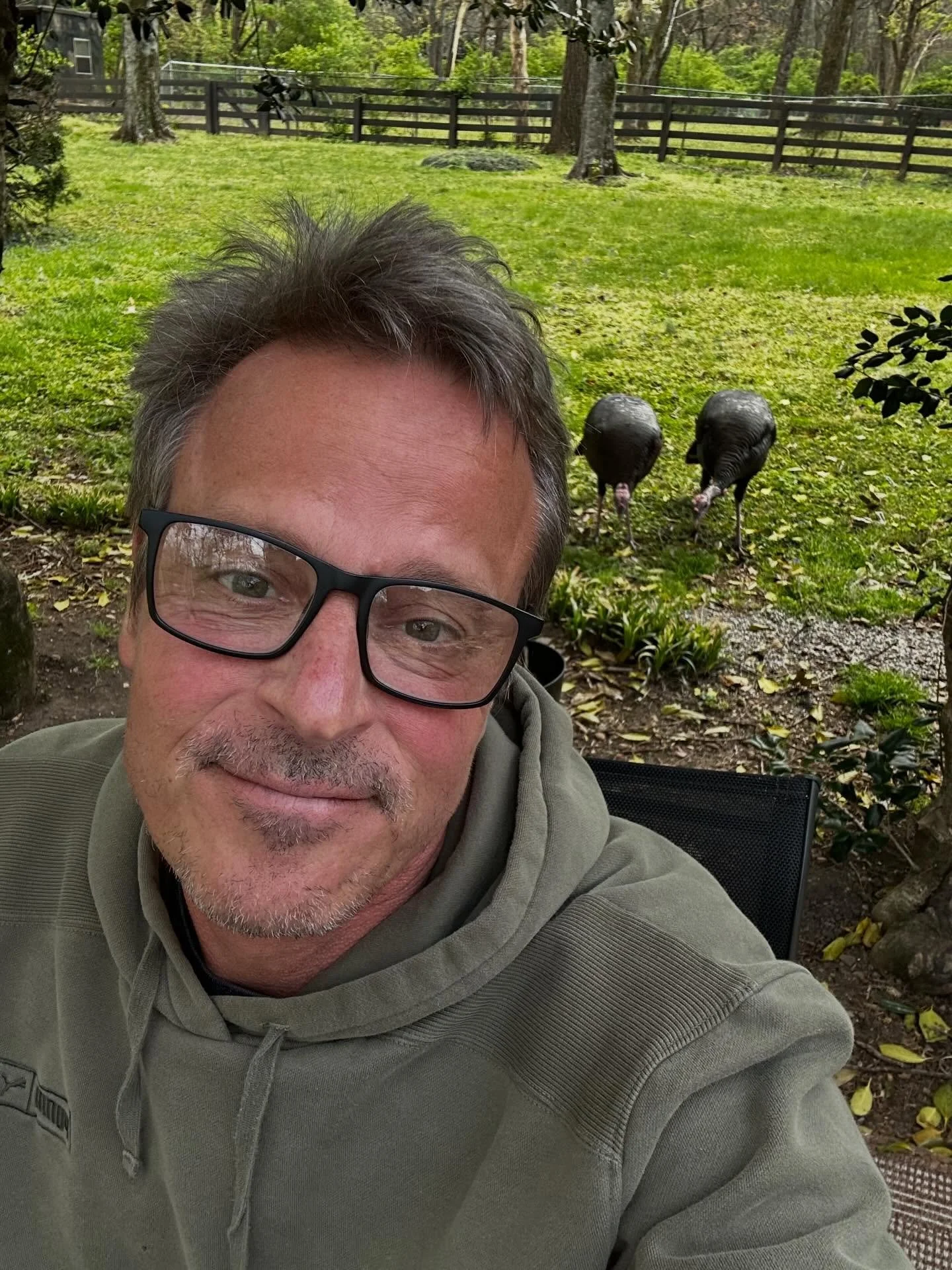 Hanging with a few friends for lunch. 🦃