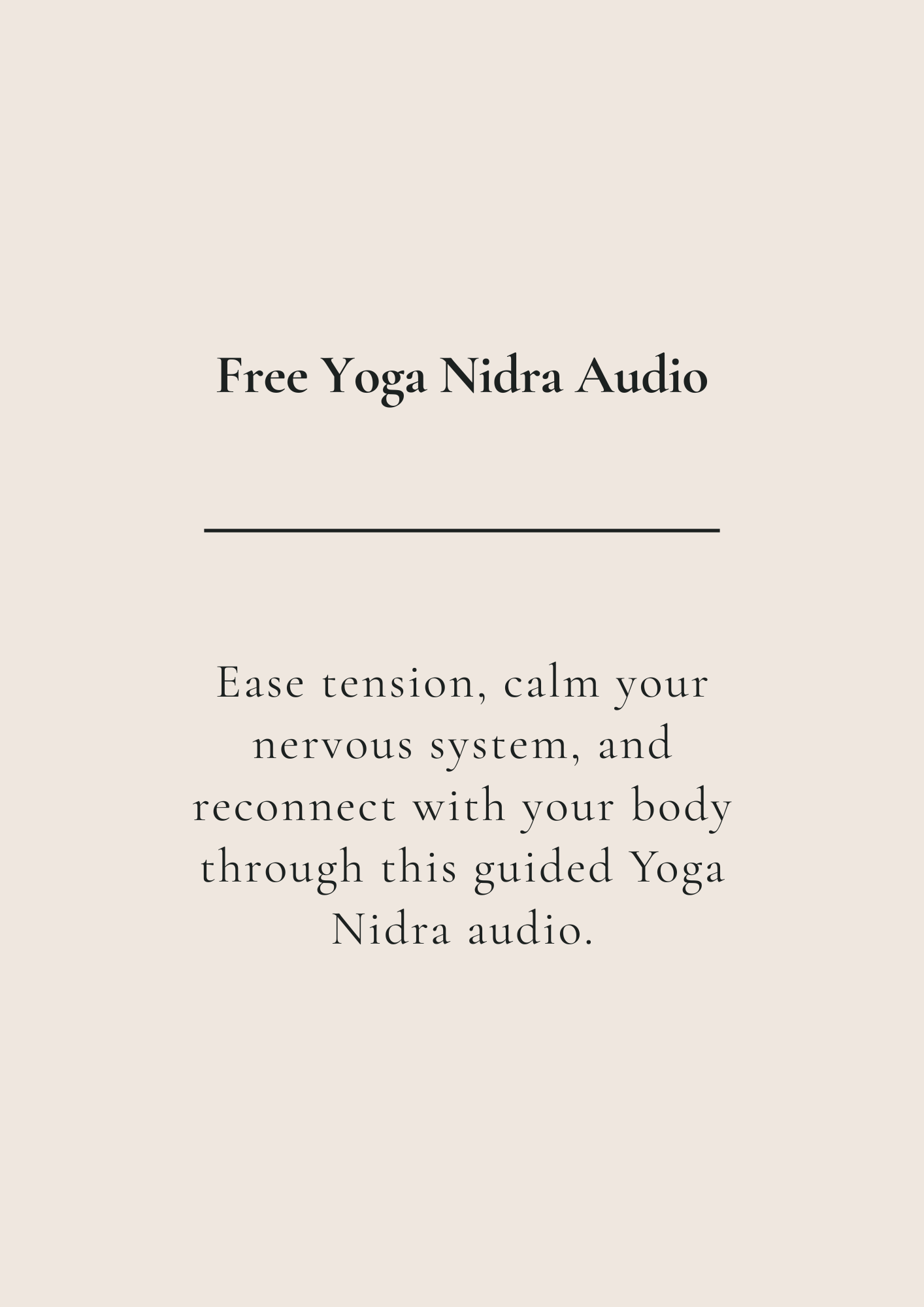 Free Yoga Nidra Audio
