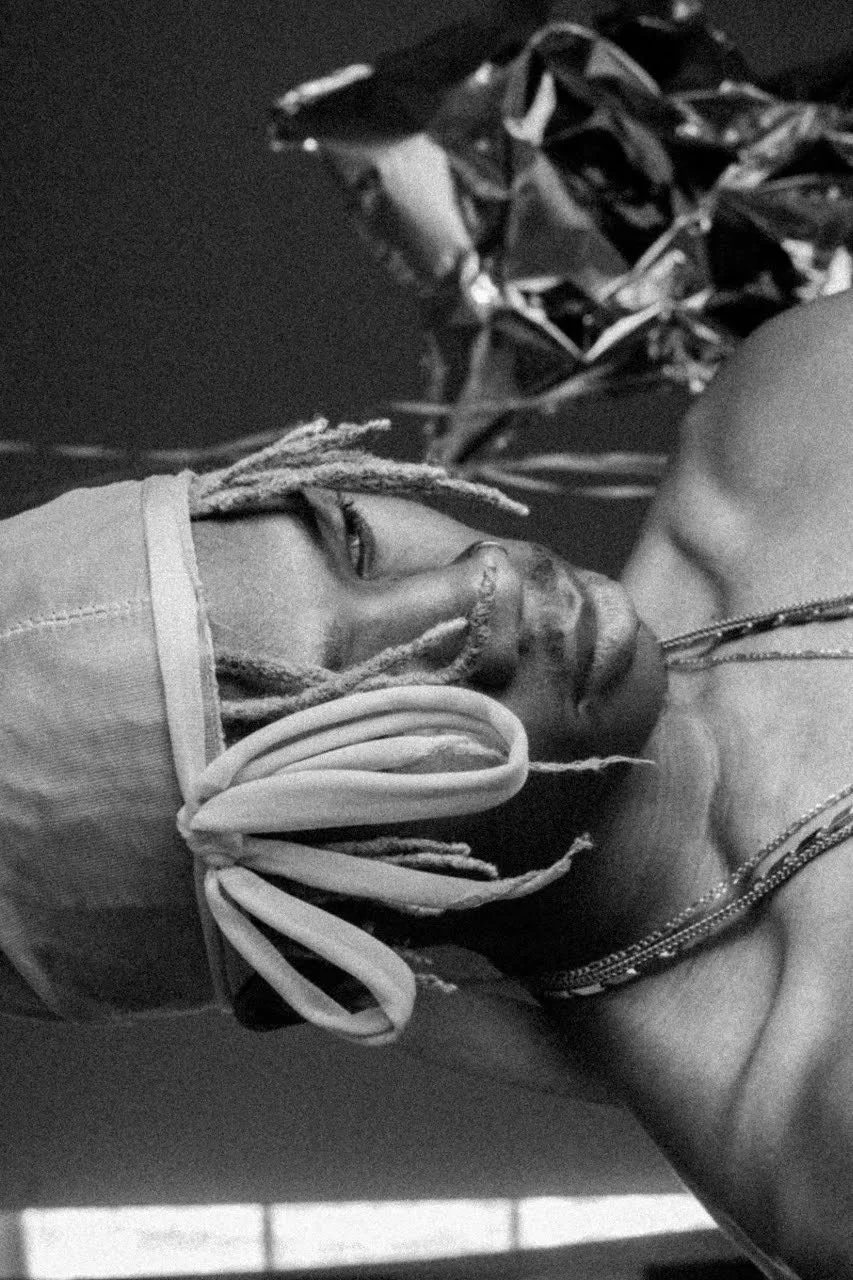 black and white portrait photography of a man cinematic moody style Los Angeles