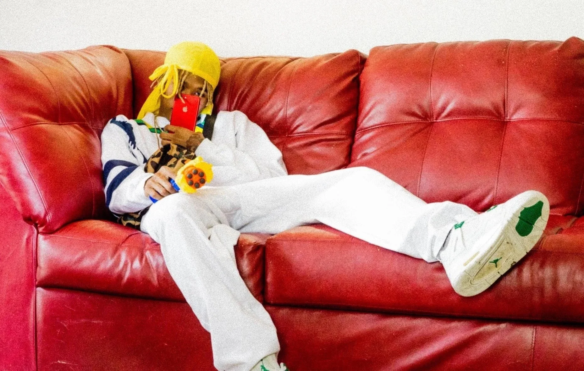 creative portrait with colorful background artistic photography Los Angeles