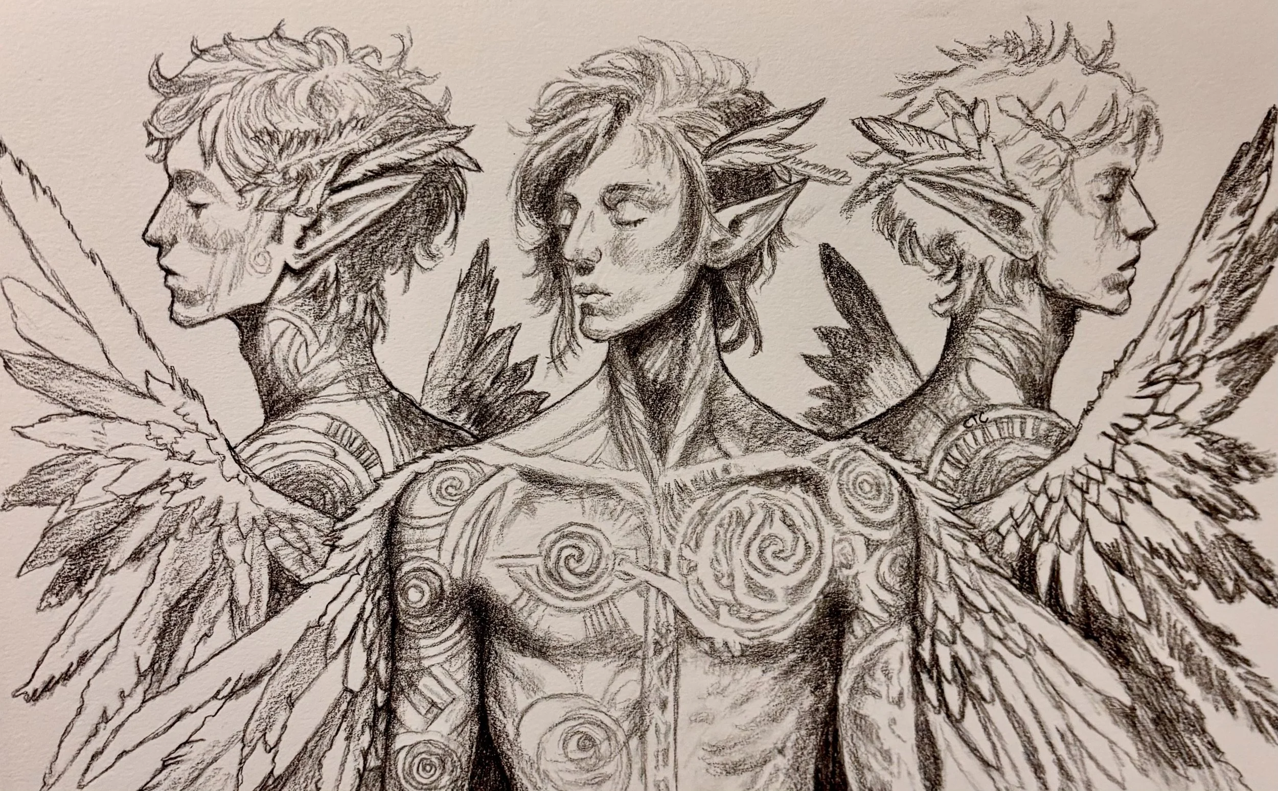 In the world beyond worlds, upon the distant sphere of Tioria where light bends differently and the stars trace patterns unknown to our own night sky, there exists a people born of paradox. They are called Lightweavers, and they are shaped by the ver