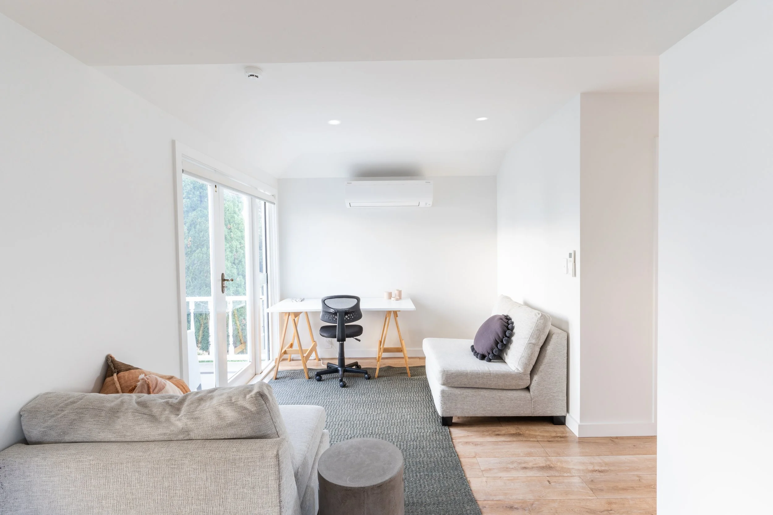 Study nook with plenty of natural lighting