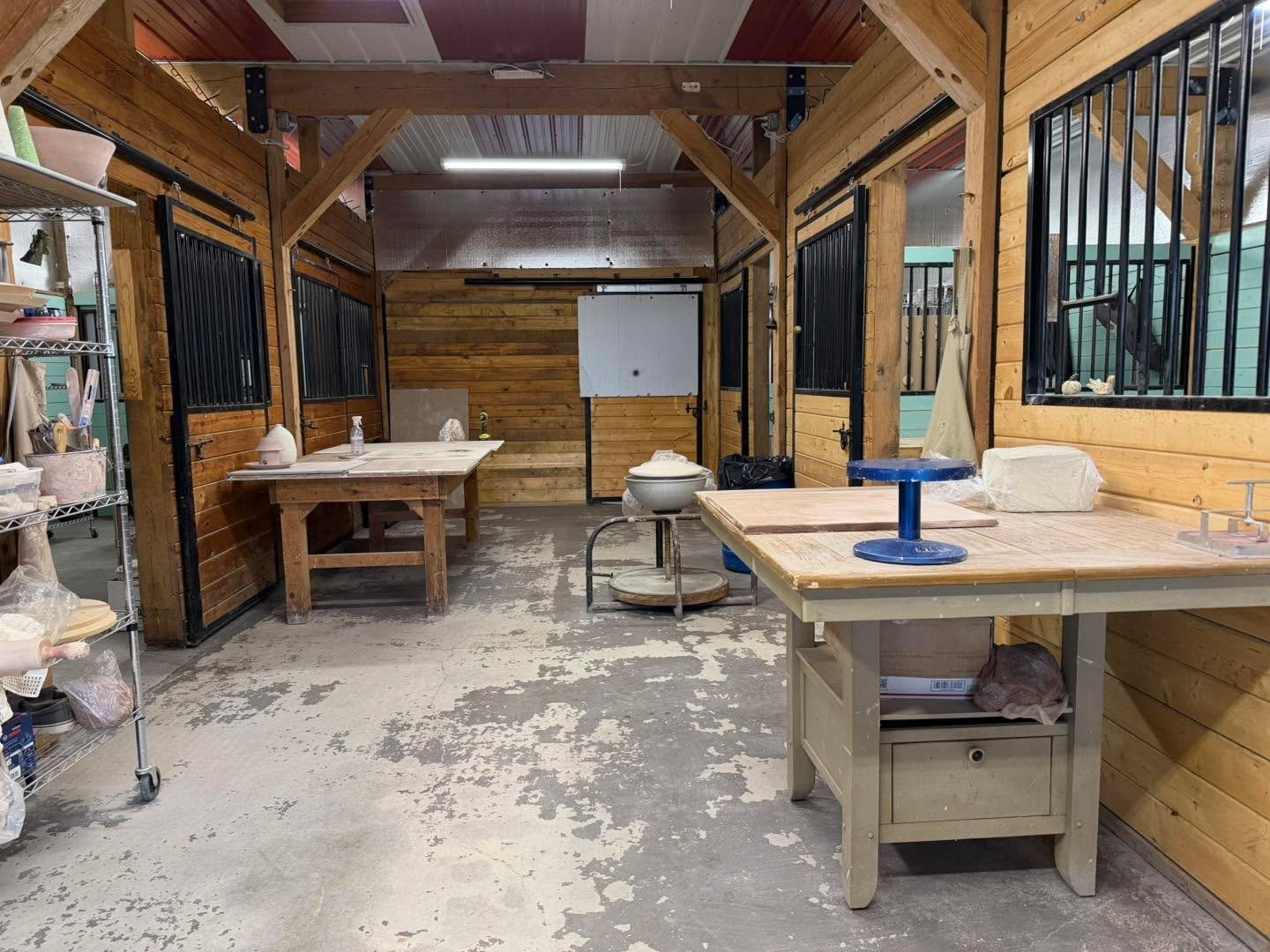 I didn&rsquo;t get to organizing the pile of finished pots yet, but spent some time getting the studio cleaned up this weekend so I can get to work making for 2026.  Time to mess it up again!