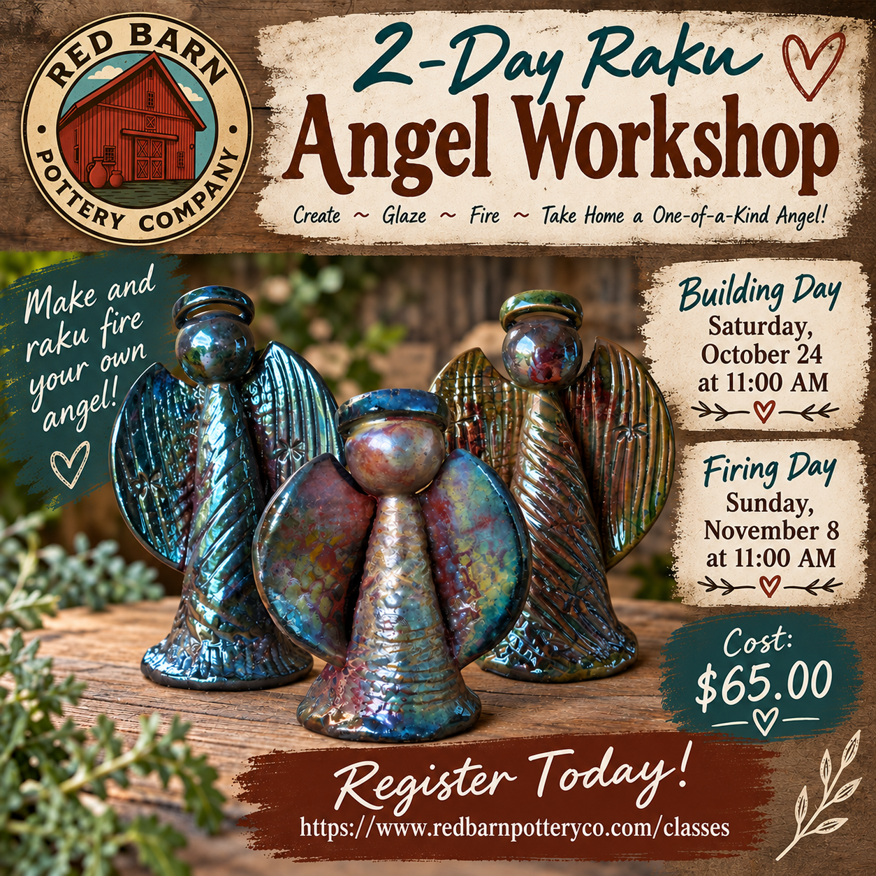 Raku Angels - Oct. 24, 2026