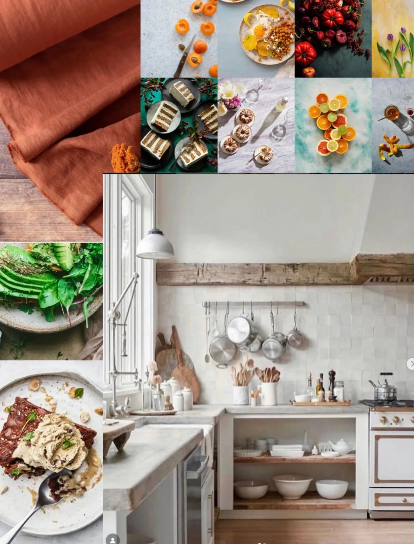 Swooning over my photographer&rsquo;s vision board for the cookbook shoot 😍 ahhh I can&rsquo;t wait!