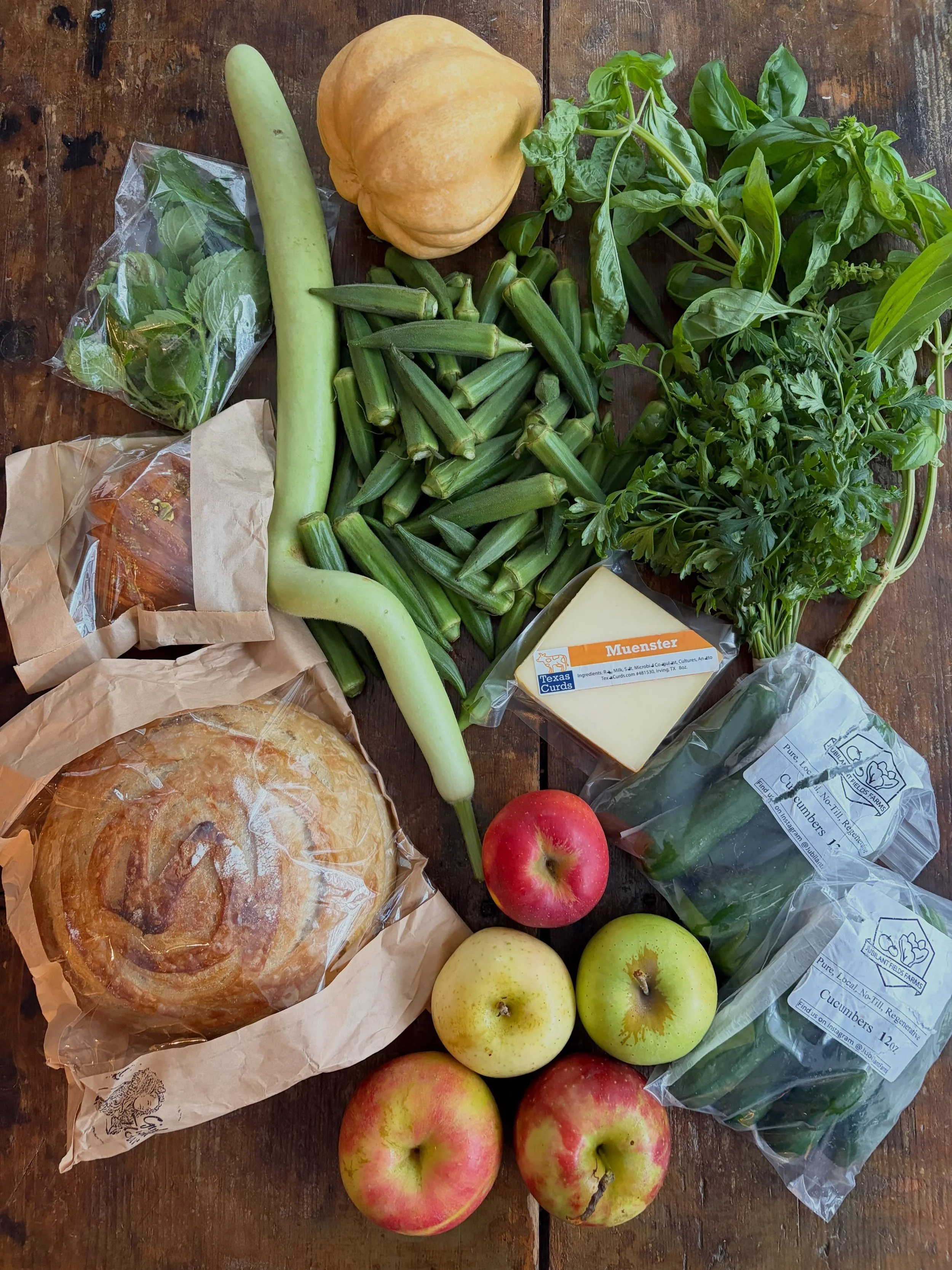 My haul for the week!! Farms are tagged 😍 #eatlocal