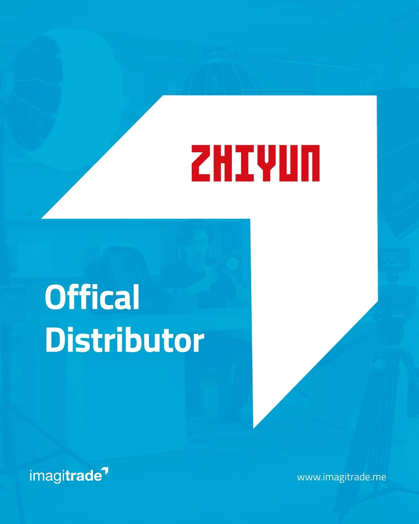Imagitrade is proud to be the official distributor of Zhiyun, offering innovative gimbals, stabilizers, and lighting solutions for filmmakers and content creators. Capture smooth footage and illuminate your scenes with precision. #Zhiyun #OfficialDis