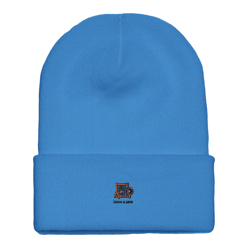 Loom and Lens Embroidered Cuffed Beanie