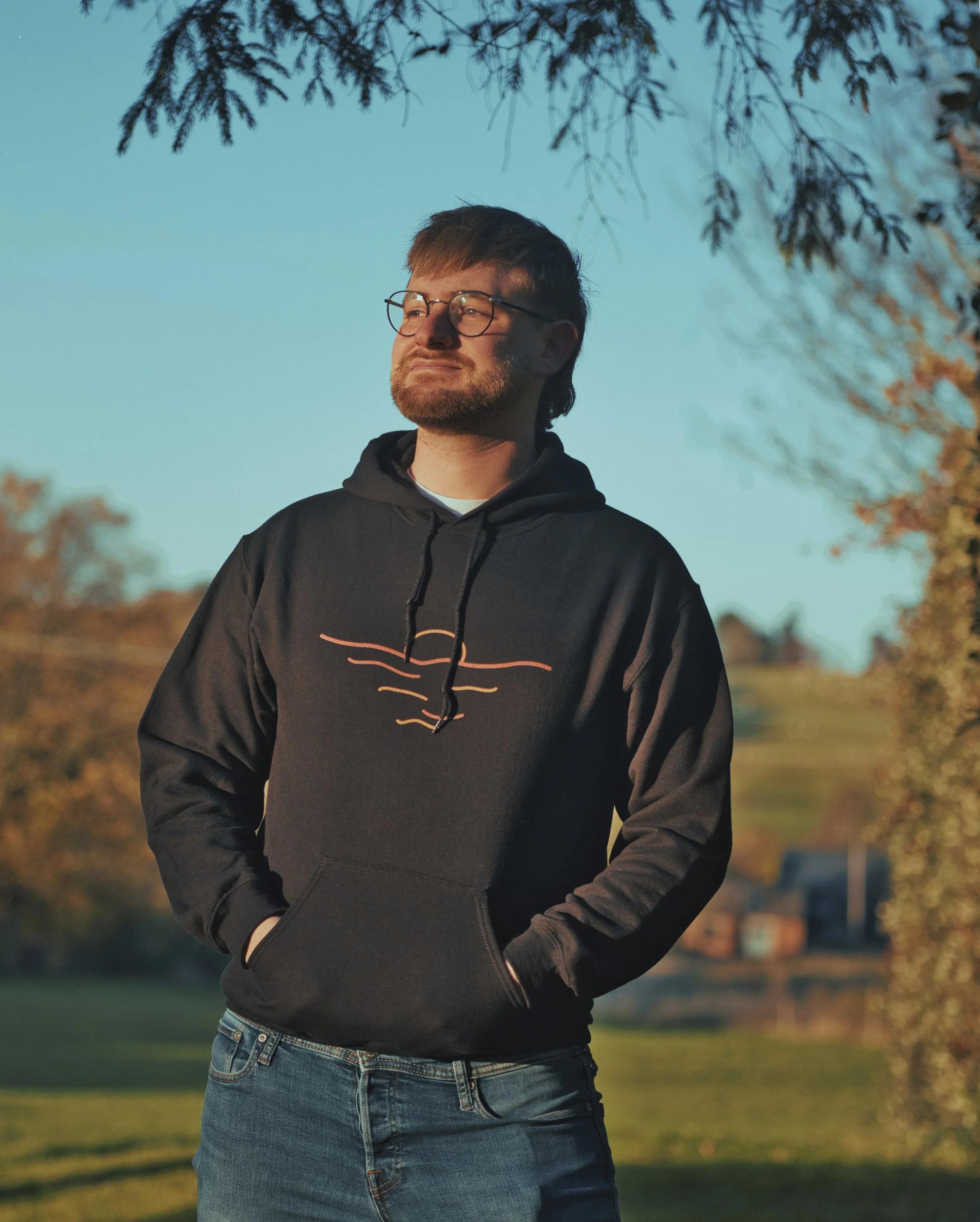 Loom and Lens Sunset Hoodie