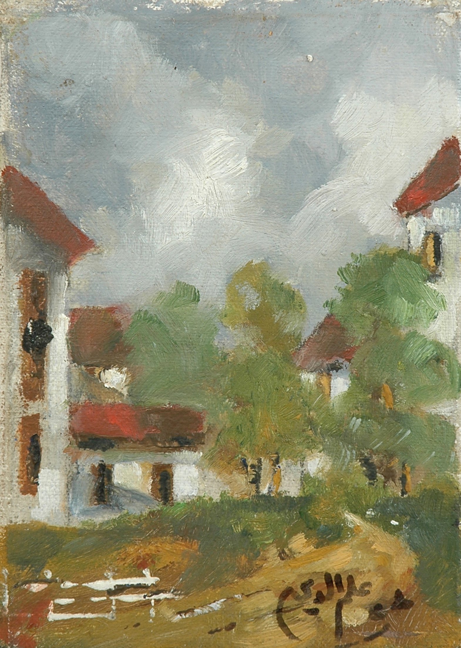 2003 - Oil on canvas - 35x46 cm - Painted with left hand