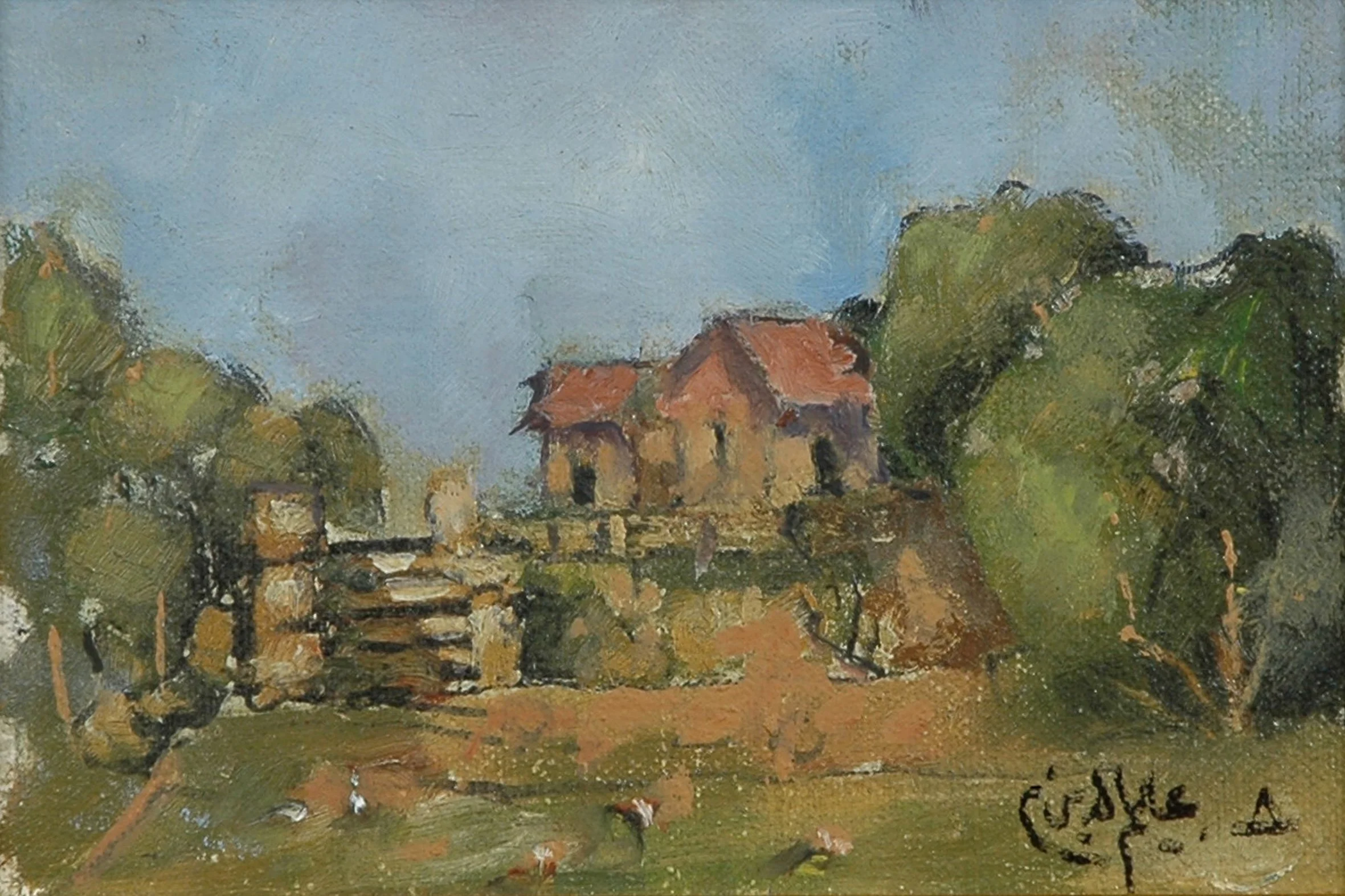 2003 - Oil on canvas - 18x12 cm - Painted with left hand