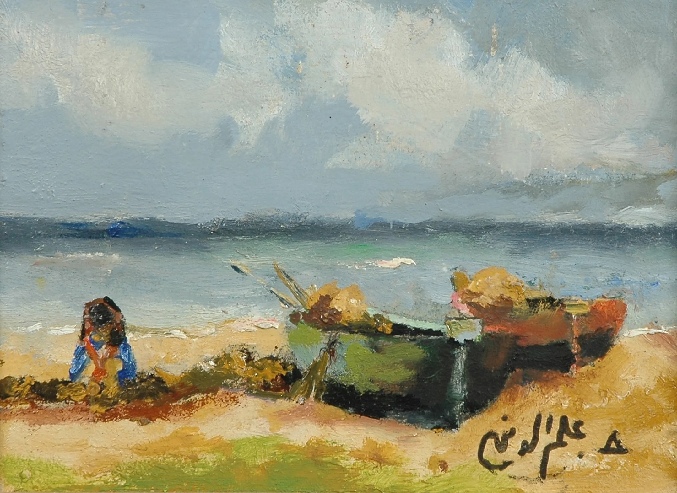 2003 - Oil on canvas - 22x16 cm - Painted with left hand