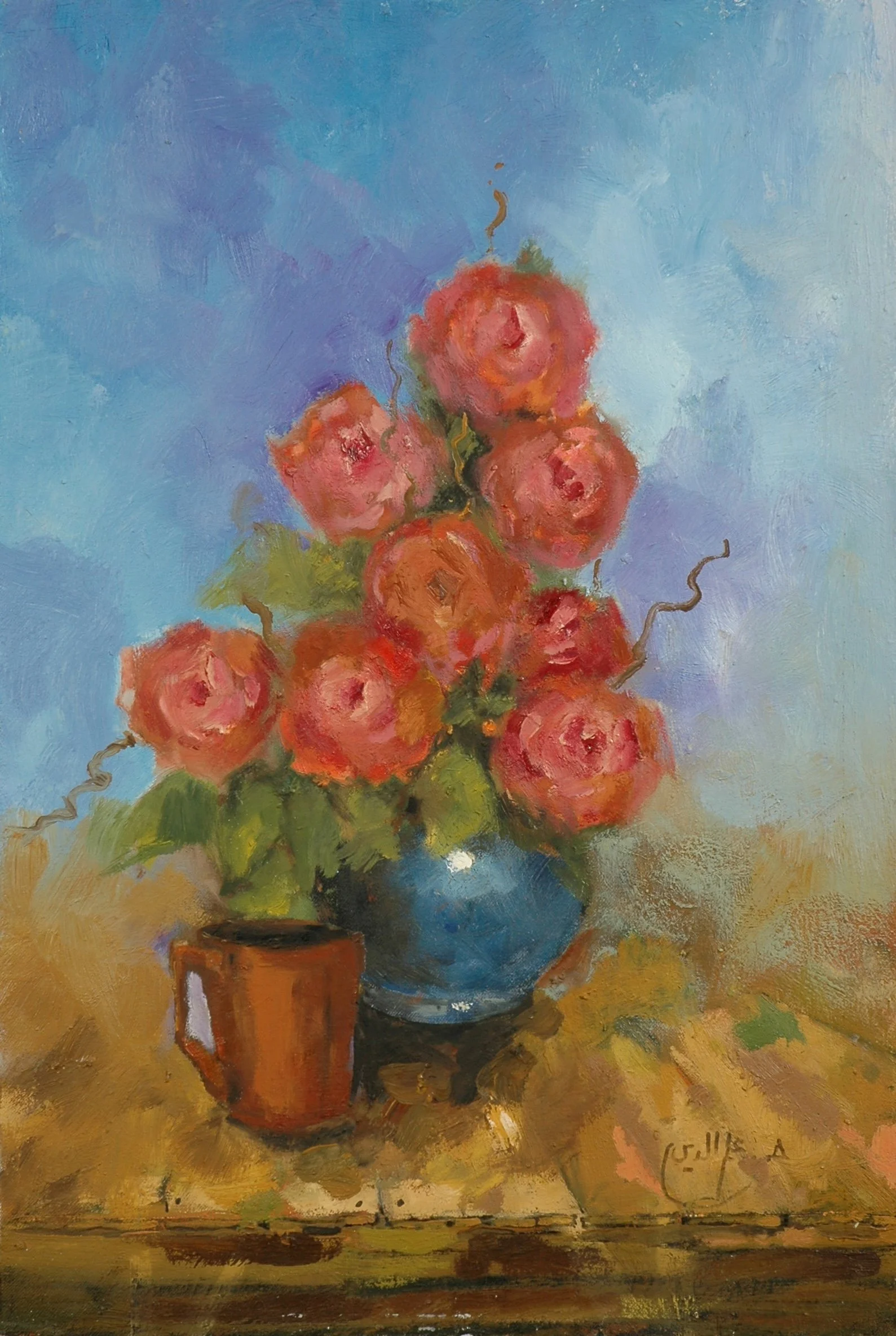2003 - Oil on canvas - 43x64 cm - Painted with left hand