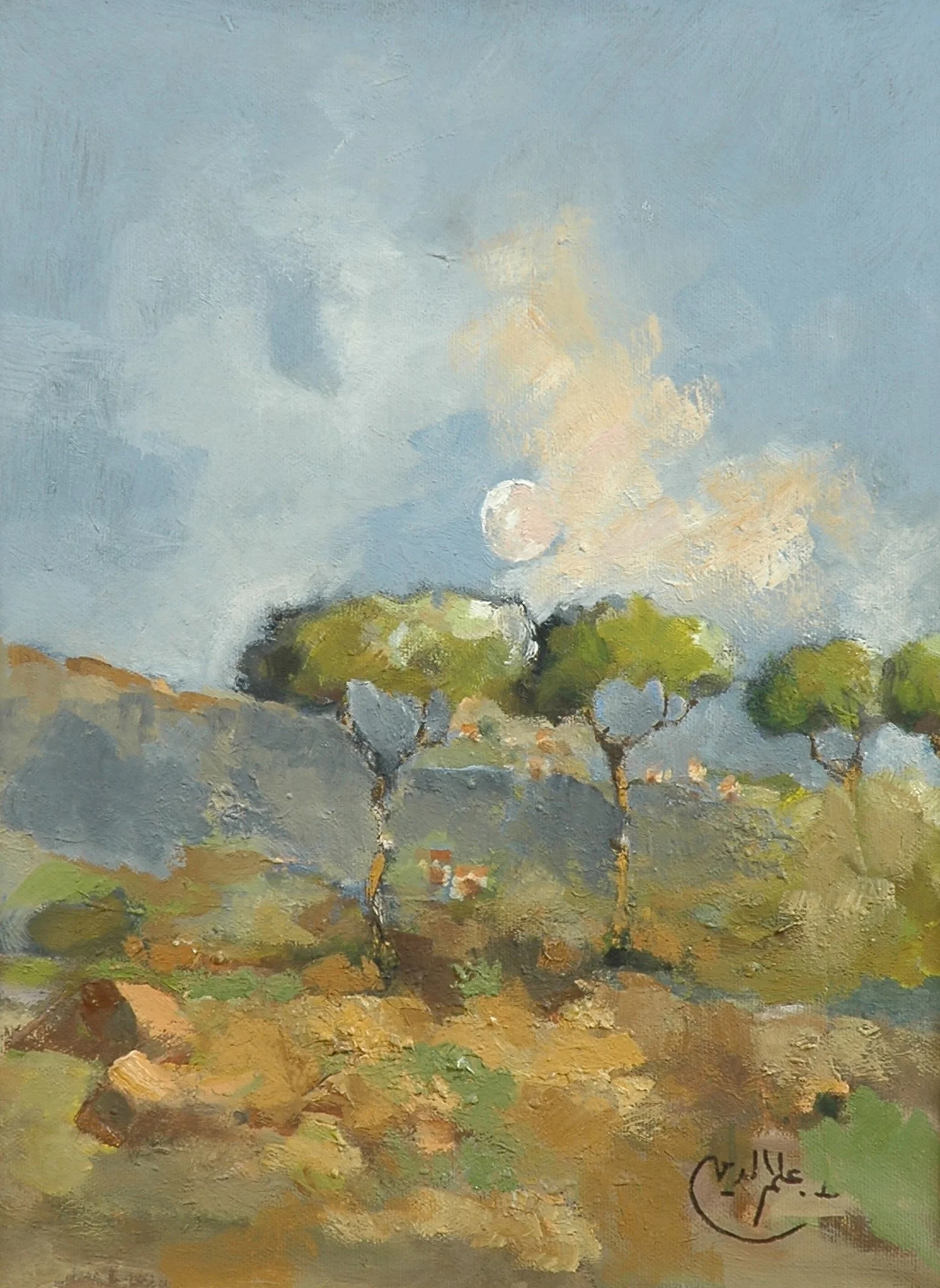 2003 - Oil on canvas - 29x37 cm - Painted with left hand