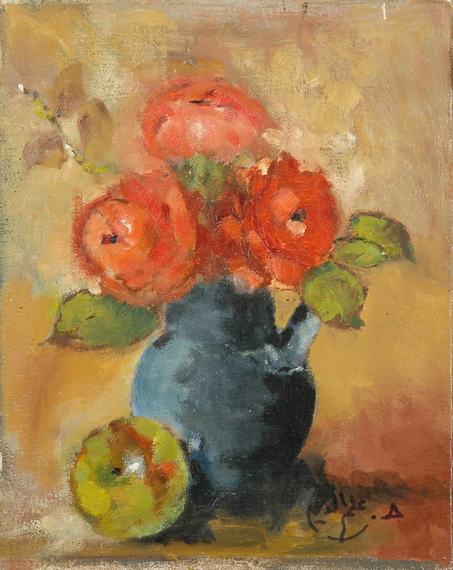 2004 - Oil on canvas - 25x31 cm - Painted with left hand