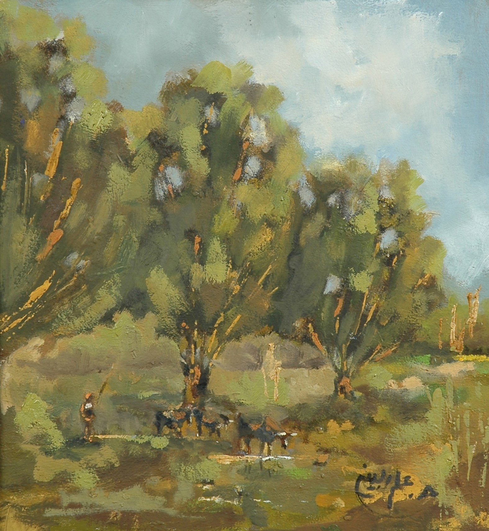 2003 - Oil on canvas - 33x31 cm - Painted with left hand