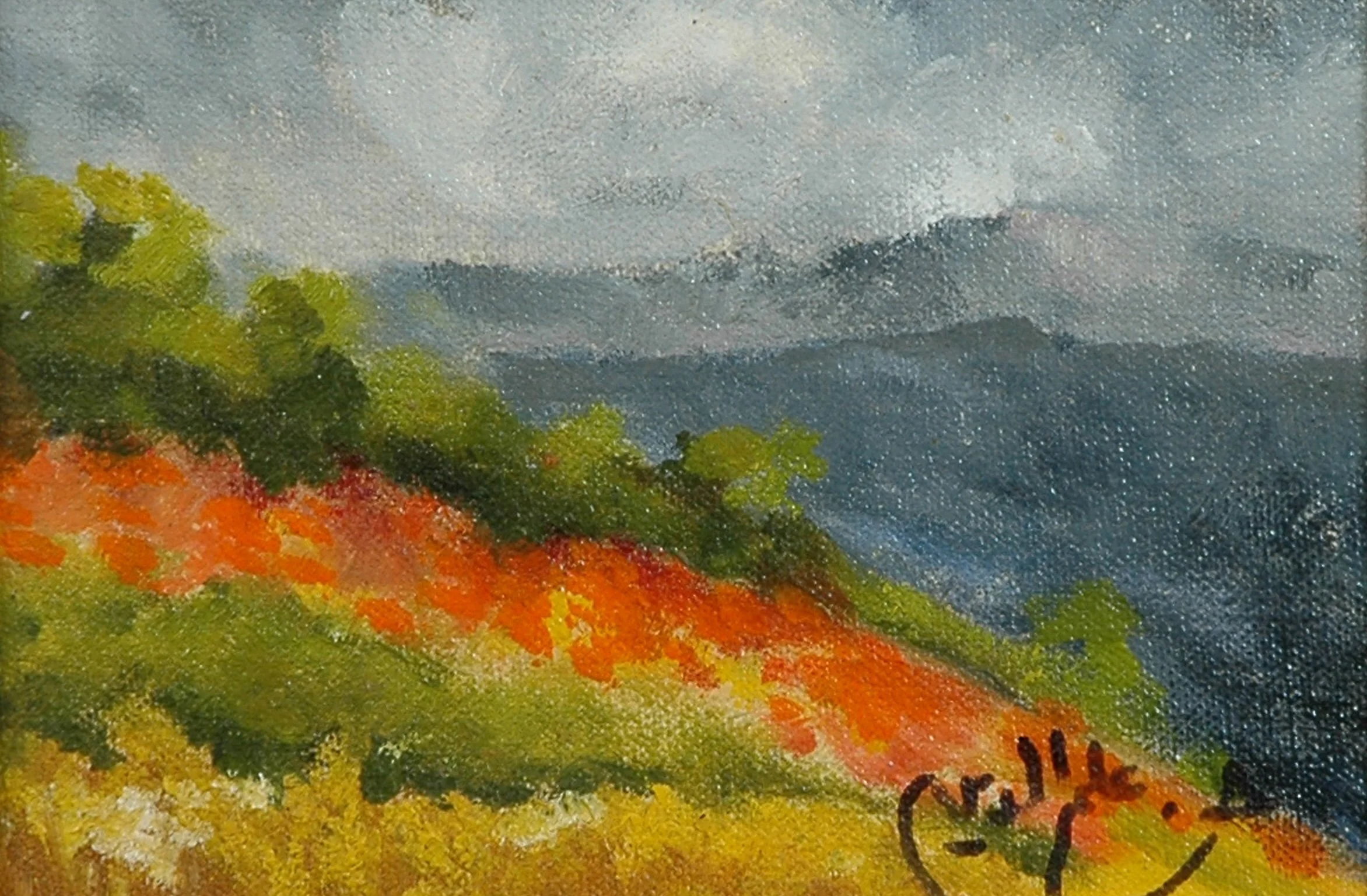 2004 - Oil on canvas - 18x12 cm - Painted with left hand