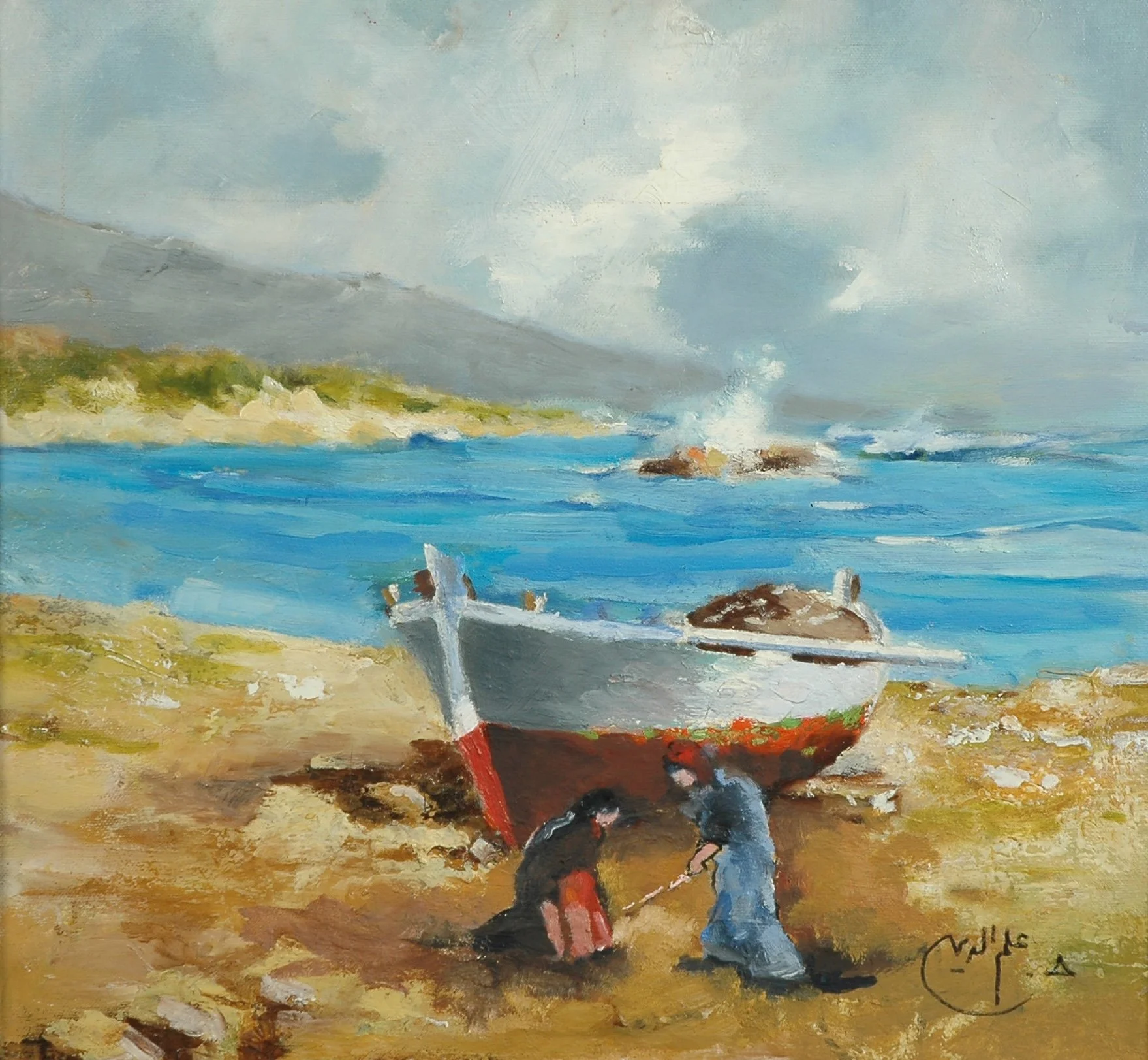 2003 - Oil on canvas - 26x22 cm - Painted with left hand