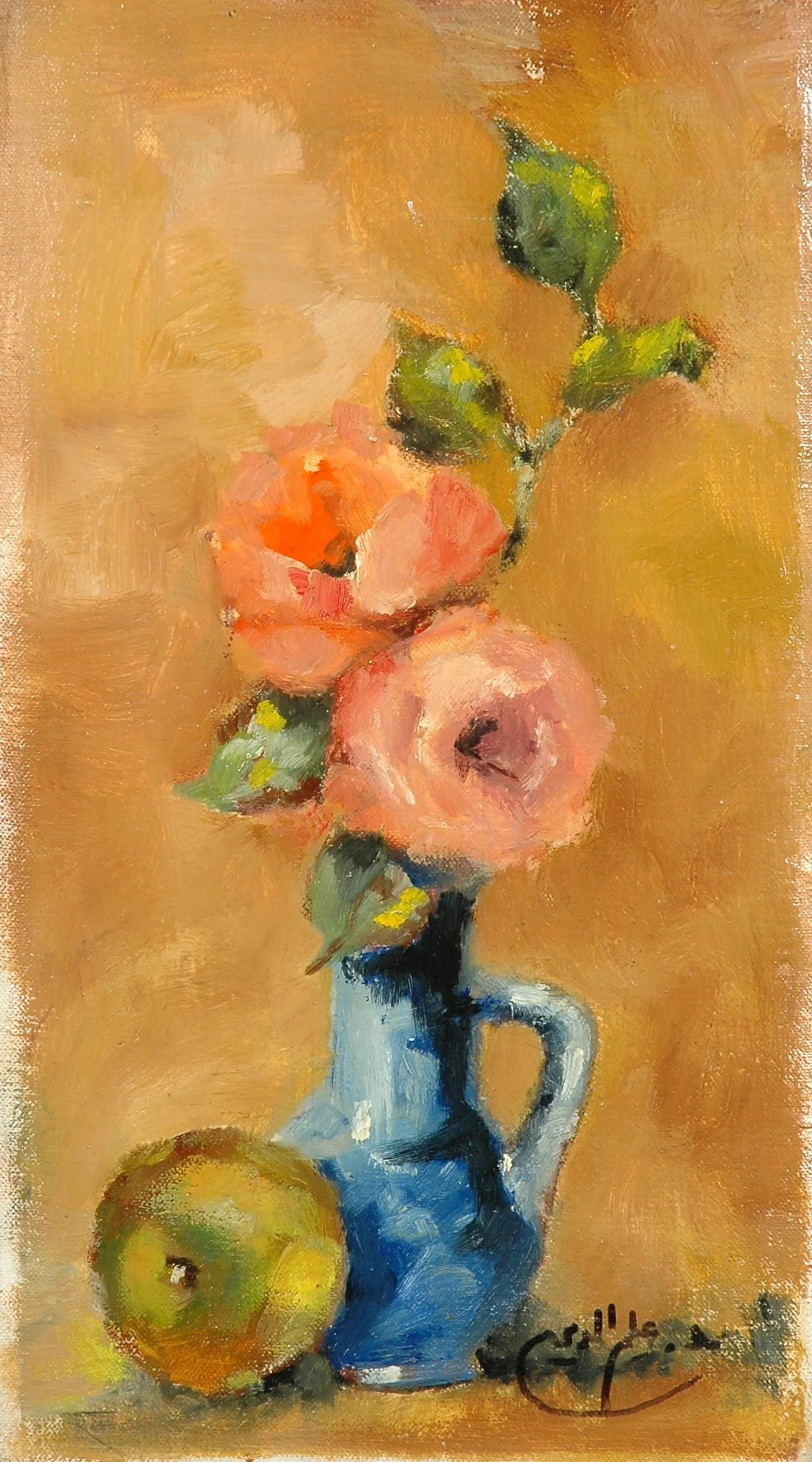 2003 - Oil on canvas - 21x40 cm - Painted with left hand