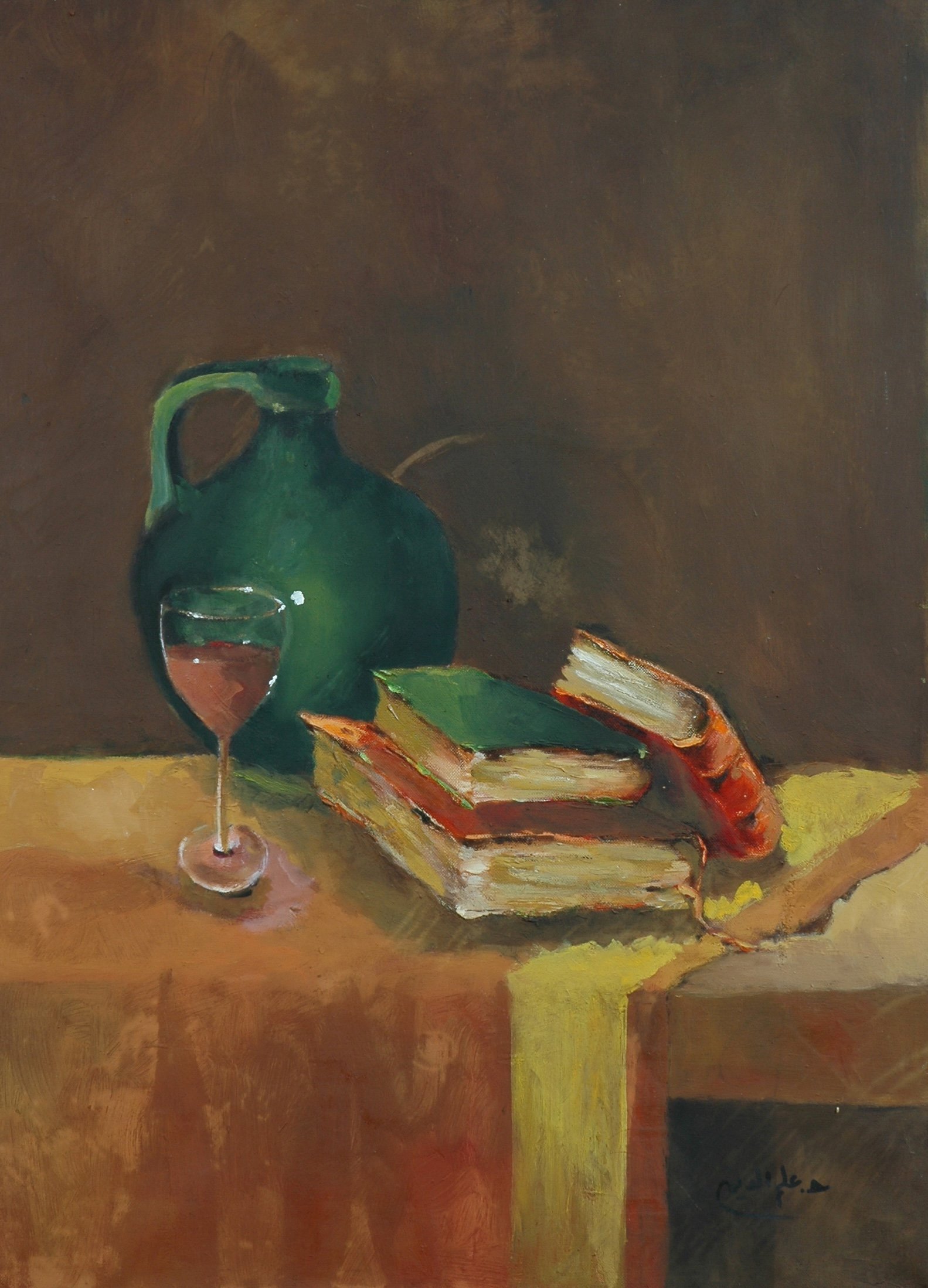 2004 - Oil on canvas - 50x70 cm - Painted with left hand
