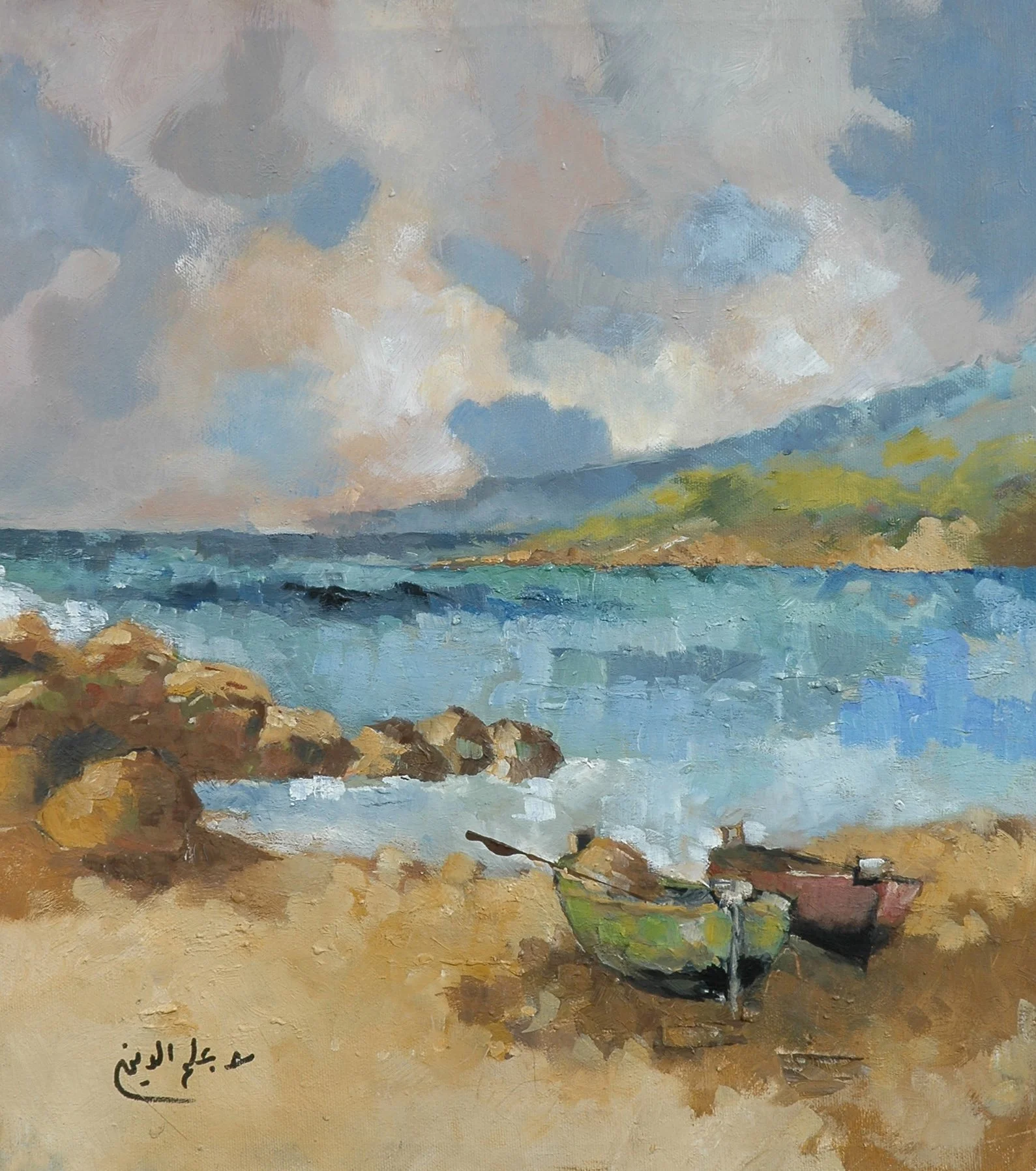 2003 - Oil on canvas - 40x45 cm - Painted with left hand