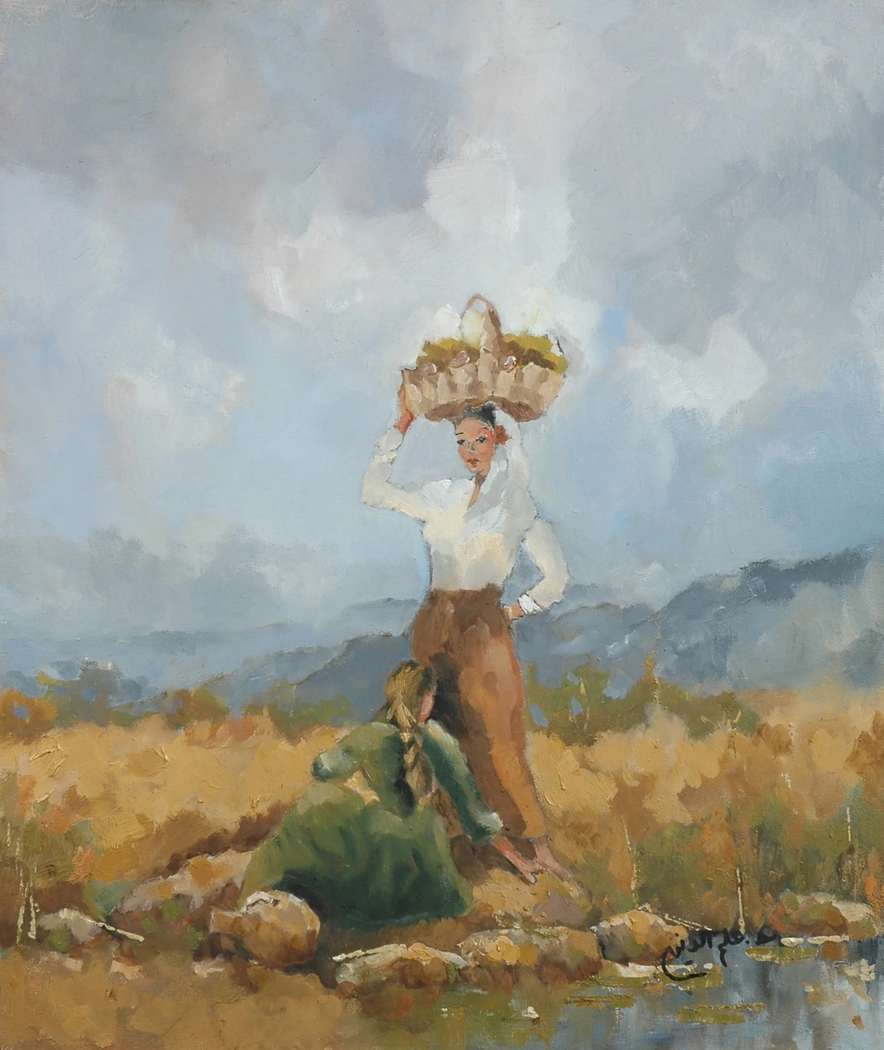 2006 - Oil on canvas - 48x57 cm - Painted with left hand