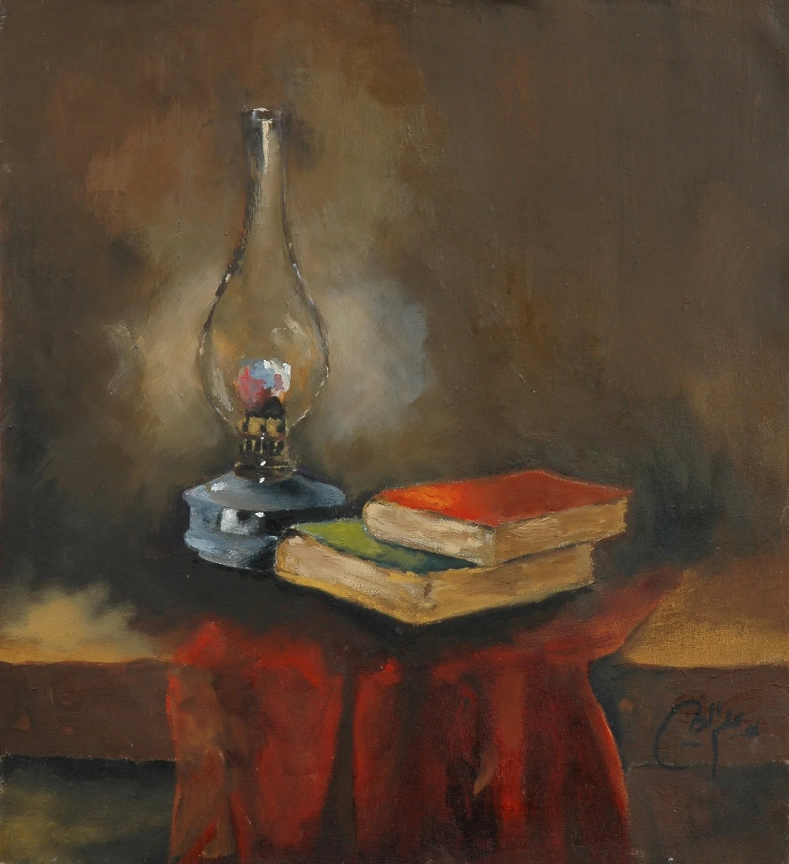 2004 - Oil on canvas - 47x52 cm - Painted with left hand