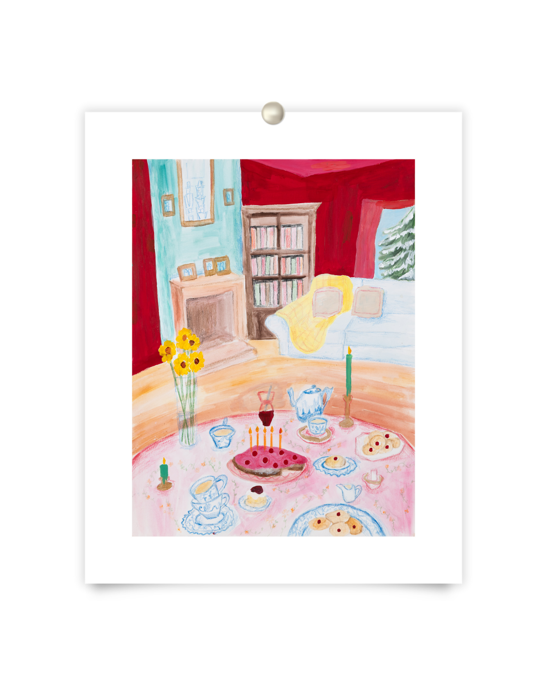 While the snow waits