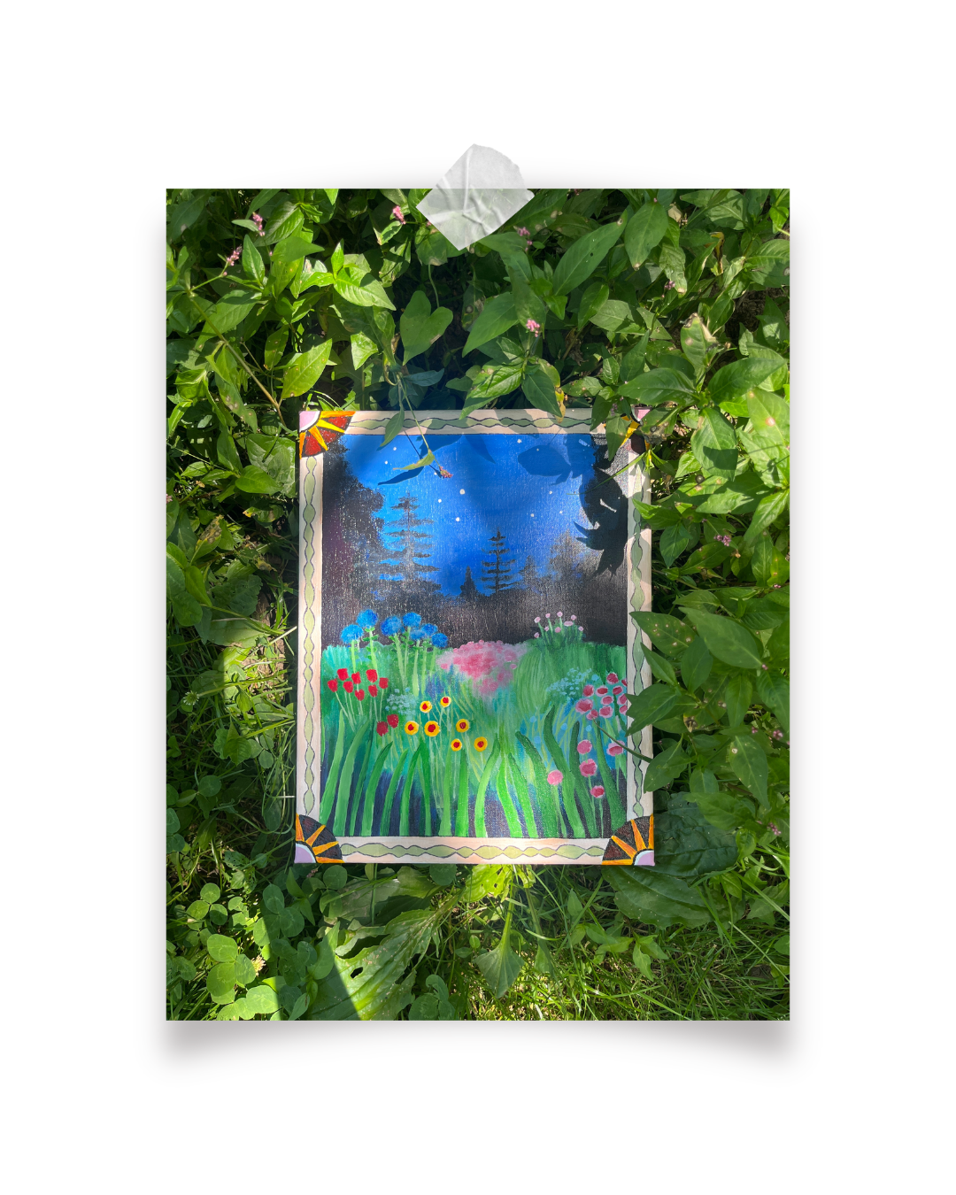 "Learn from the way the wildflowers grow" | Original Painting