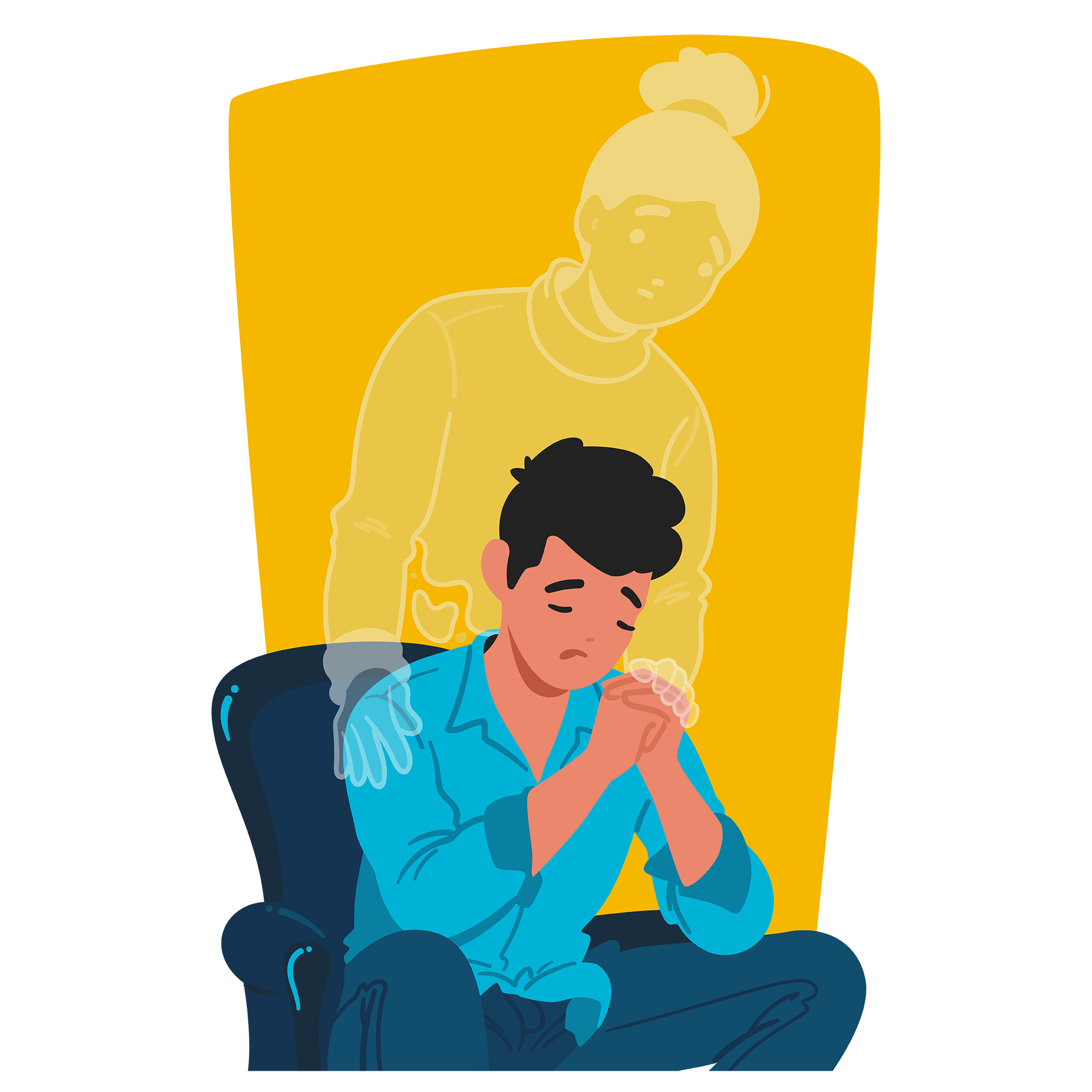 Person coping with the loss of a loved one, representing the need for final expense coverage.