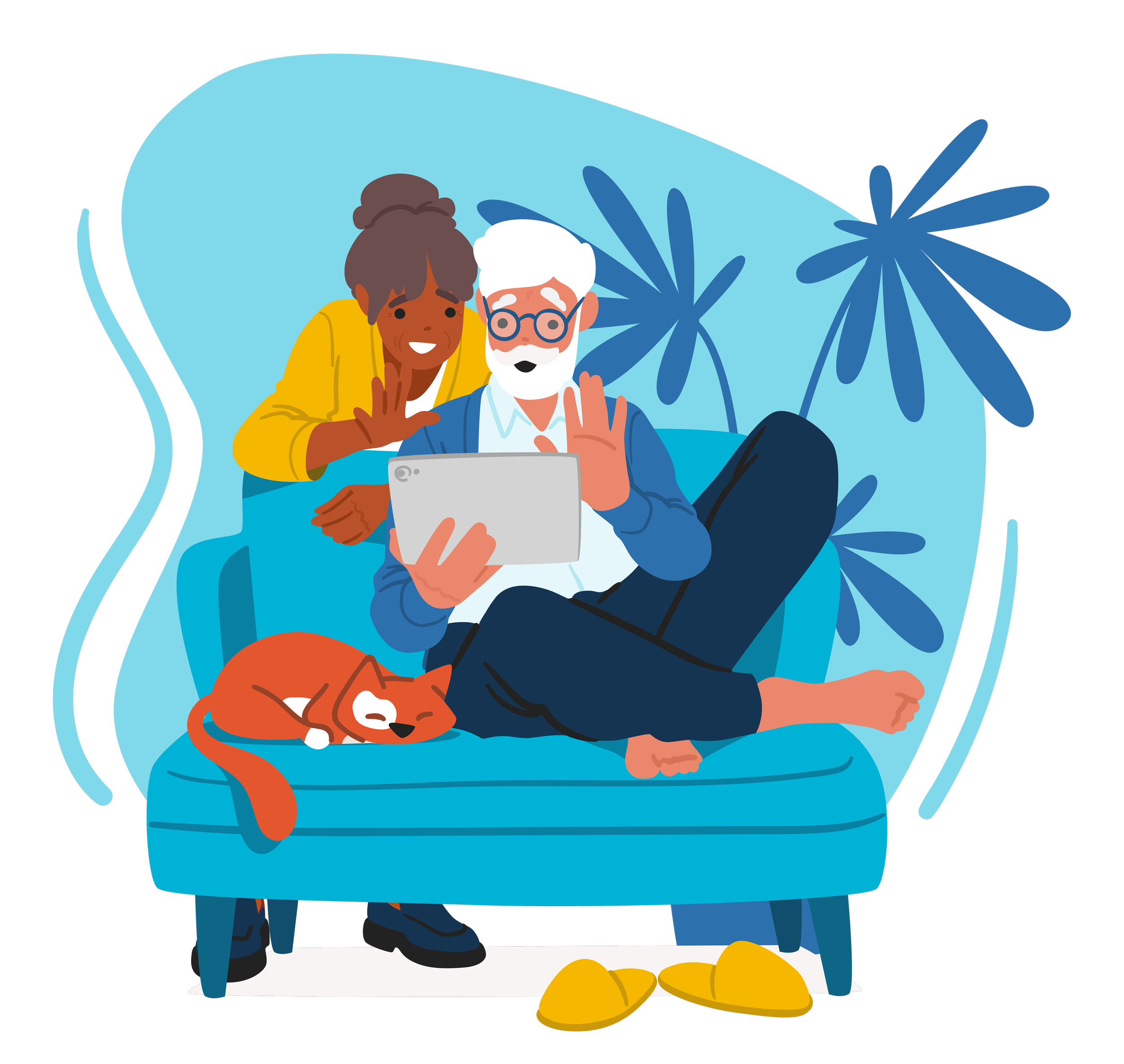 Older couple reviewing their Medicare coverage together