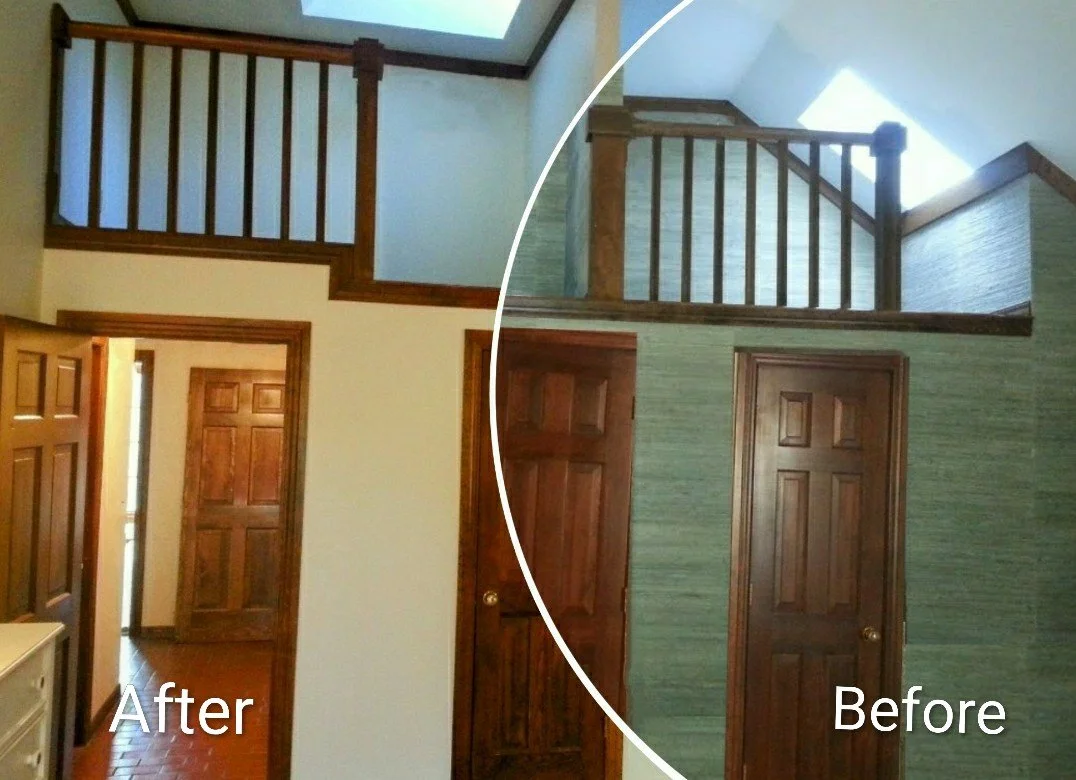 Wallpaper removal Tulsa,  Wallpaper striping.