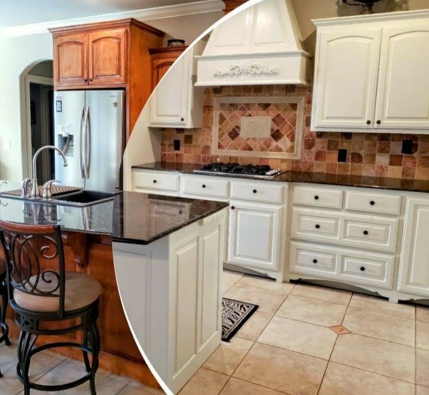 Kitchen cabinet painting  company Broken Arrow, Tulsa