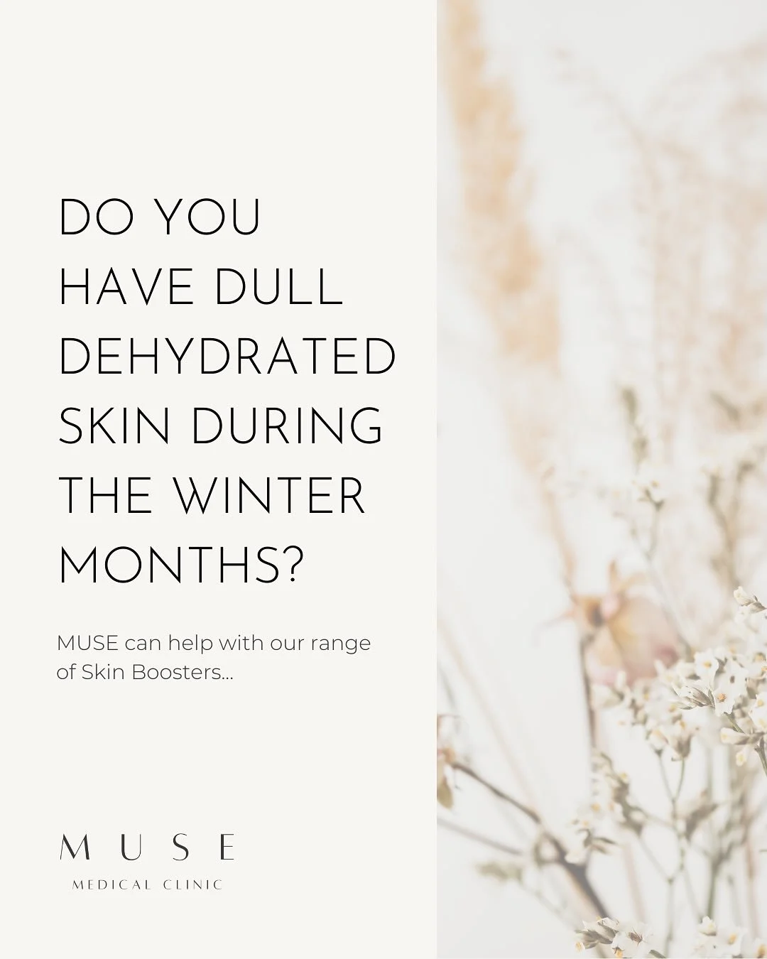 Do you get dull, dehydrated skin during the winter months? MUSE could help&hellip;⁠
⁠
Cold weather, indoor heating, and lower humidity can leave skin feeling dull, dehydrated, and lacking its usual radiance. If your complexion feels tight, tired, or 