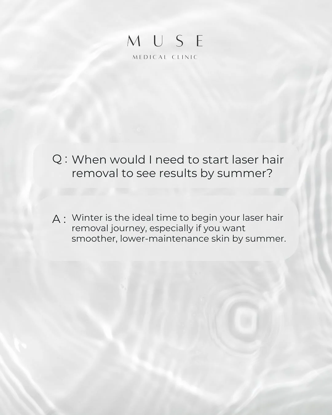 Laser Hair Removal: Start Now to See Results for Summer ✨⁠
⁠
Winter is the ideal time to begin your laser hair removal journey, especially if you want beautifully smooth, low-maintenance skin by spring and summer.⁠
⁠
Laser hair removal works in cycle