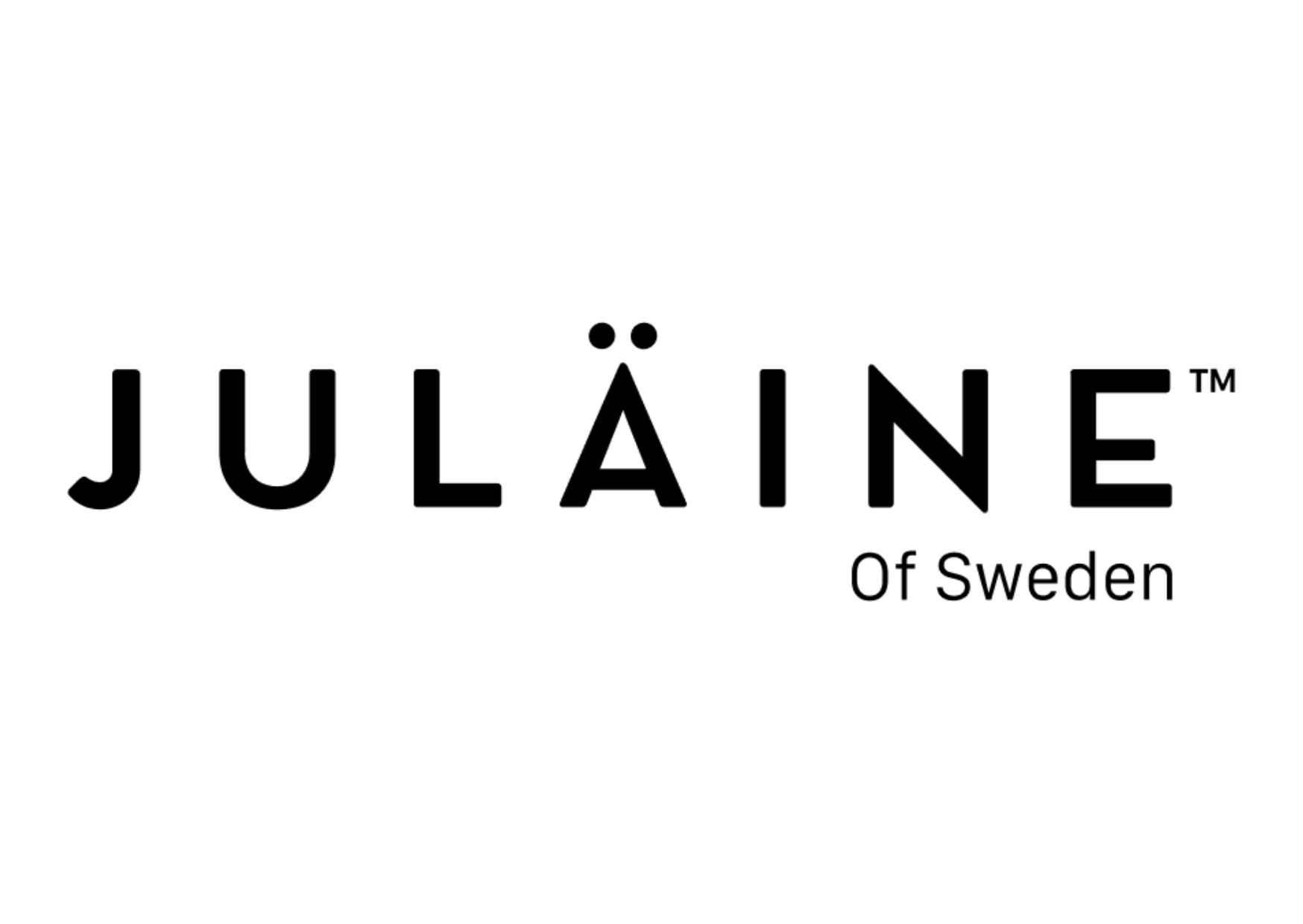 Logo of Juläine of Sweden in black text on a white background.