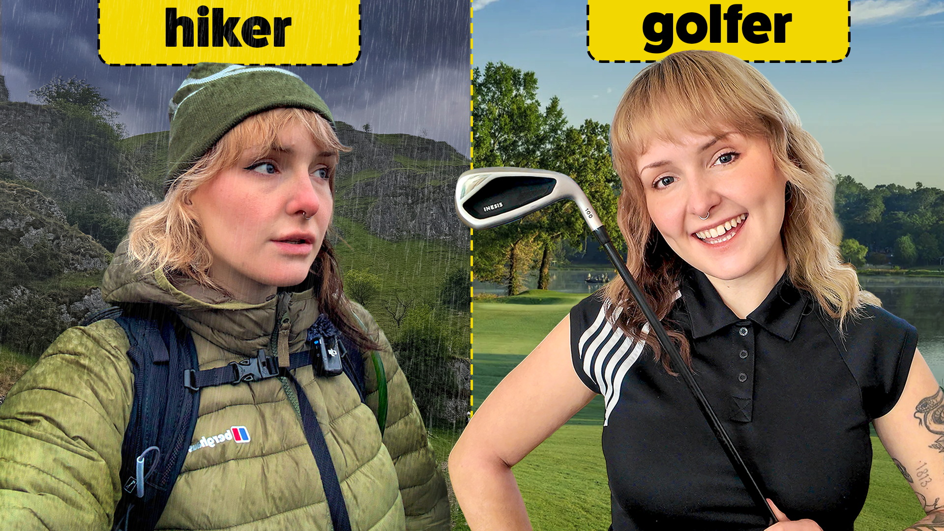 I tried golf for the first time to get outside more
