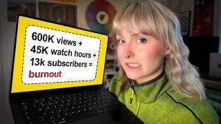 I tried being a youtuber for a year (and I burnt out)