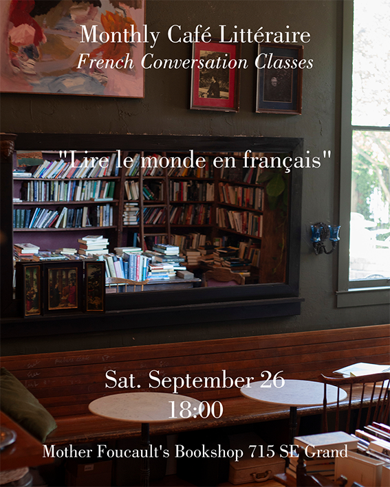 Café littéraire  "Lire le monde en français" 
