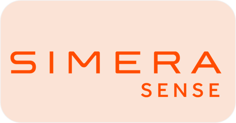 a logo for SIMERA Sense