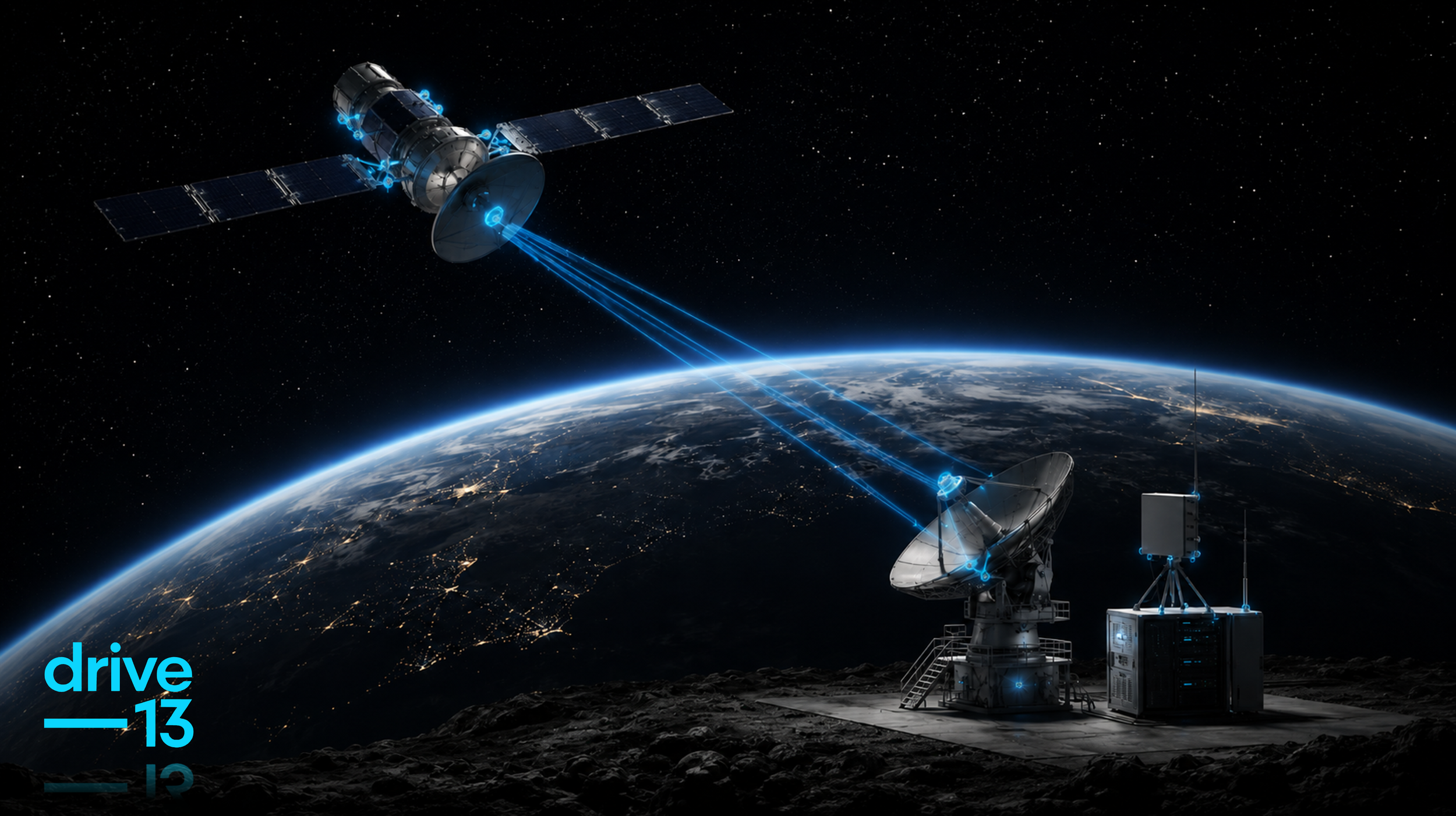 A satellite in space